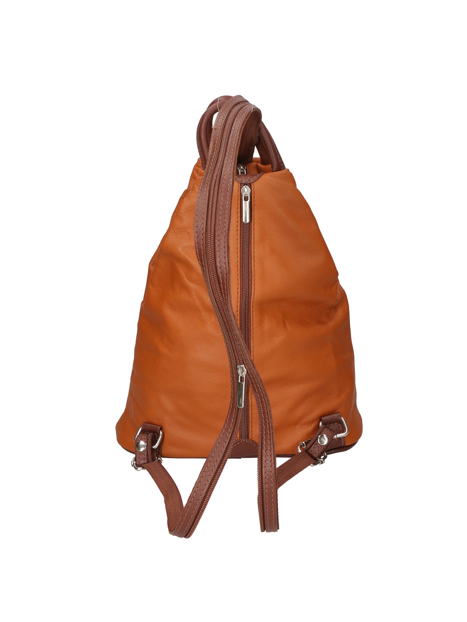 Erika Zaino da donna in vera pelle Casual 80072-CUOIO-MARRONE Chiara Ferretti