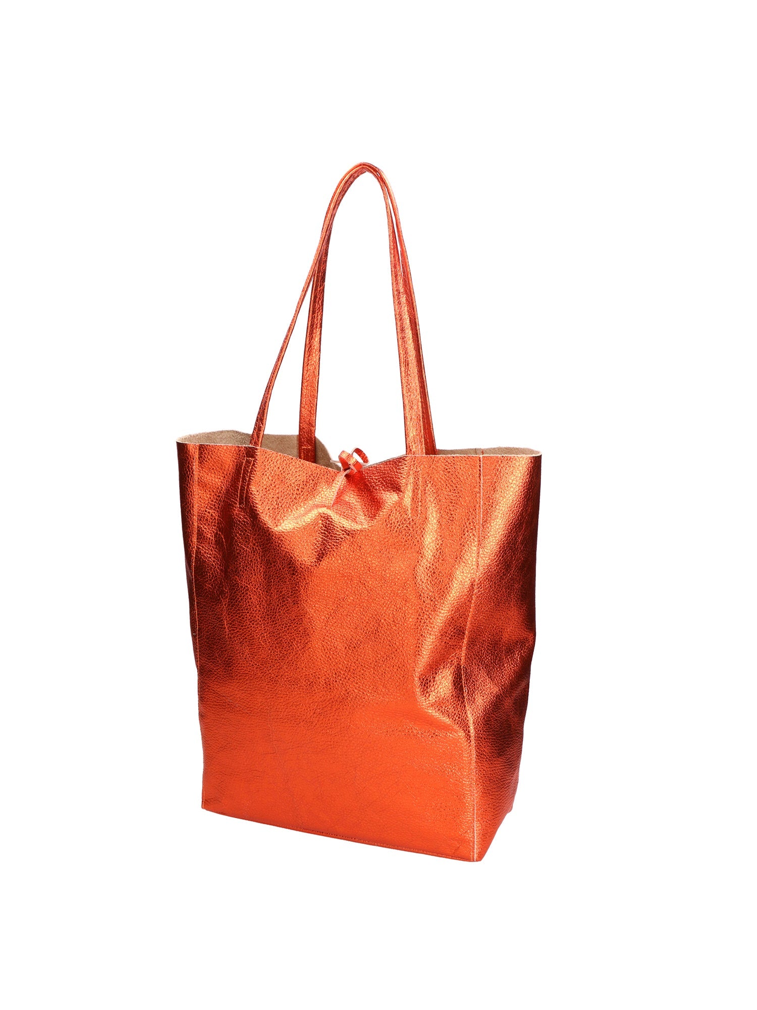 Iride Borsa a mano da donna 100% pelle 05921-DL35 ARANCIO Chiara Ferretti