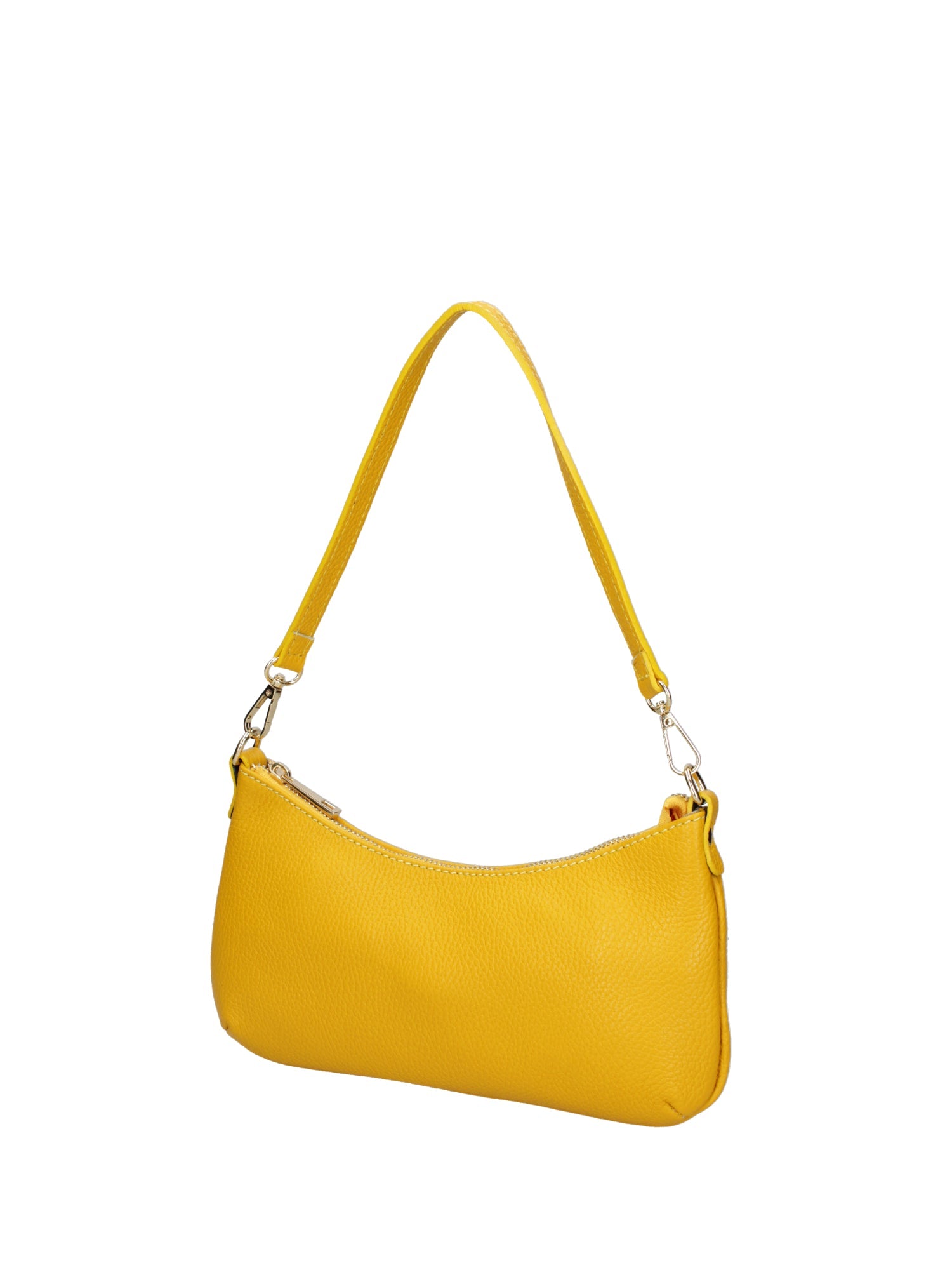 Damen-Schultertasche aus echtem Leder, hergestellt in Italien, 27 x 14 x 3 cm