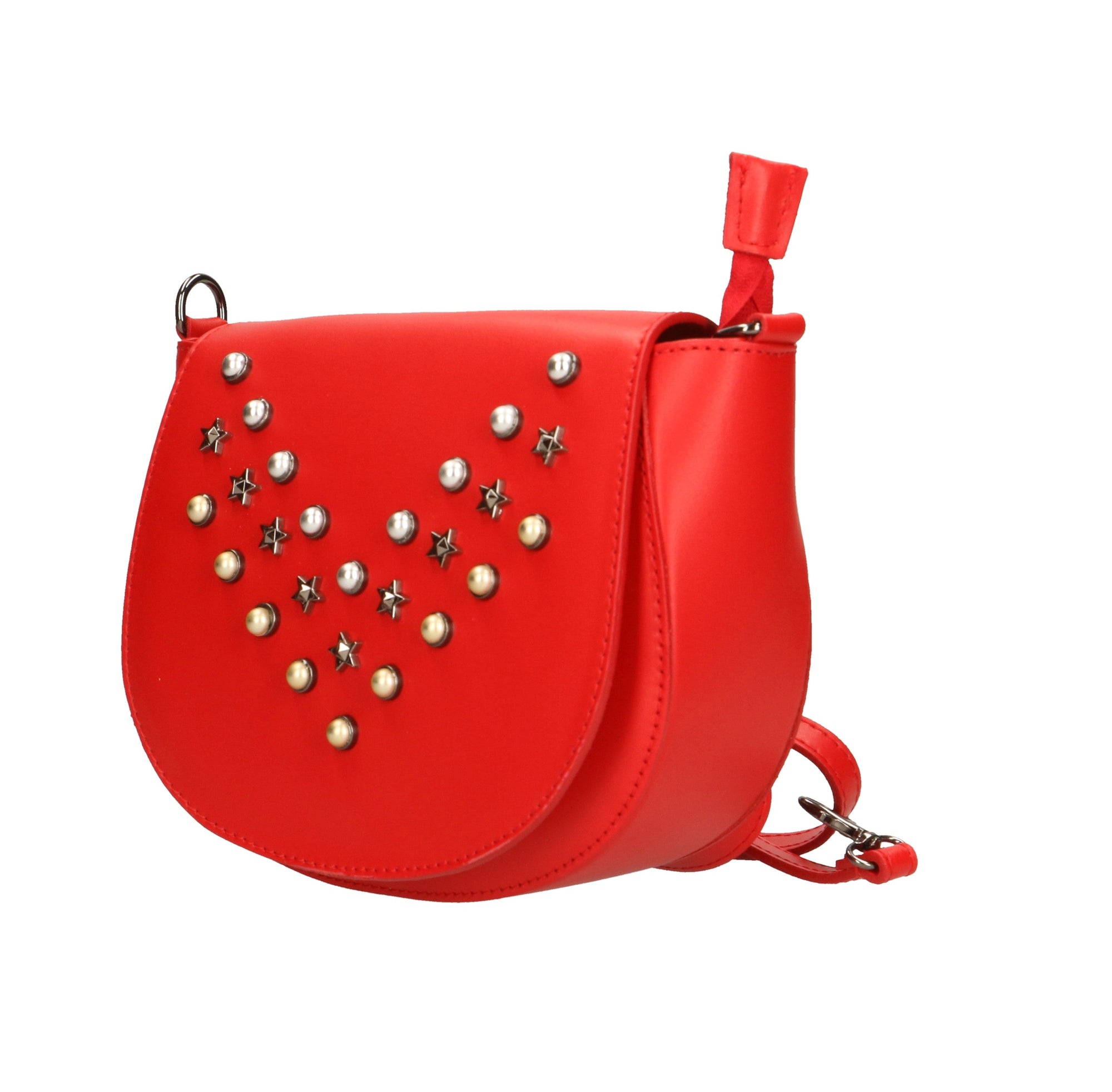 Borsa a tracolla da donna In Vera pelle Made in Italy 20x17x7 cm