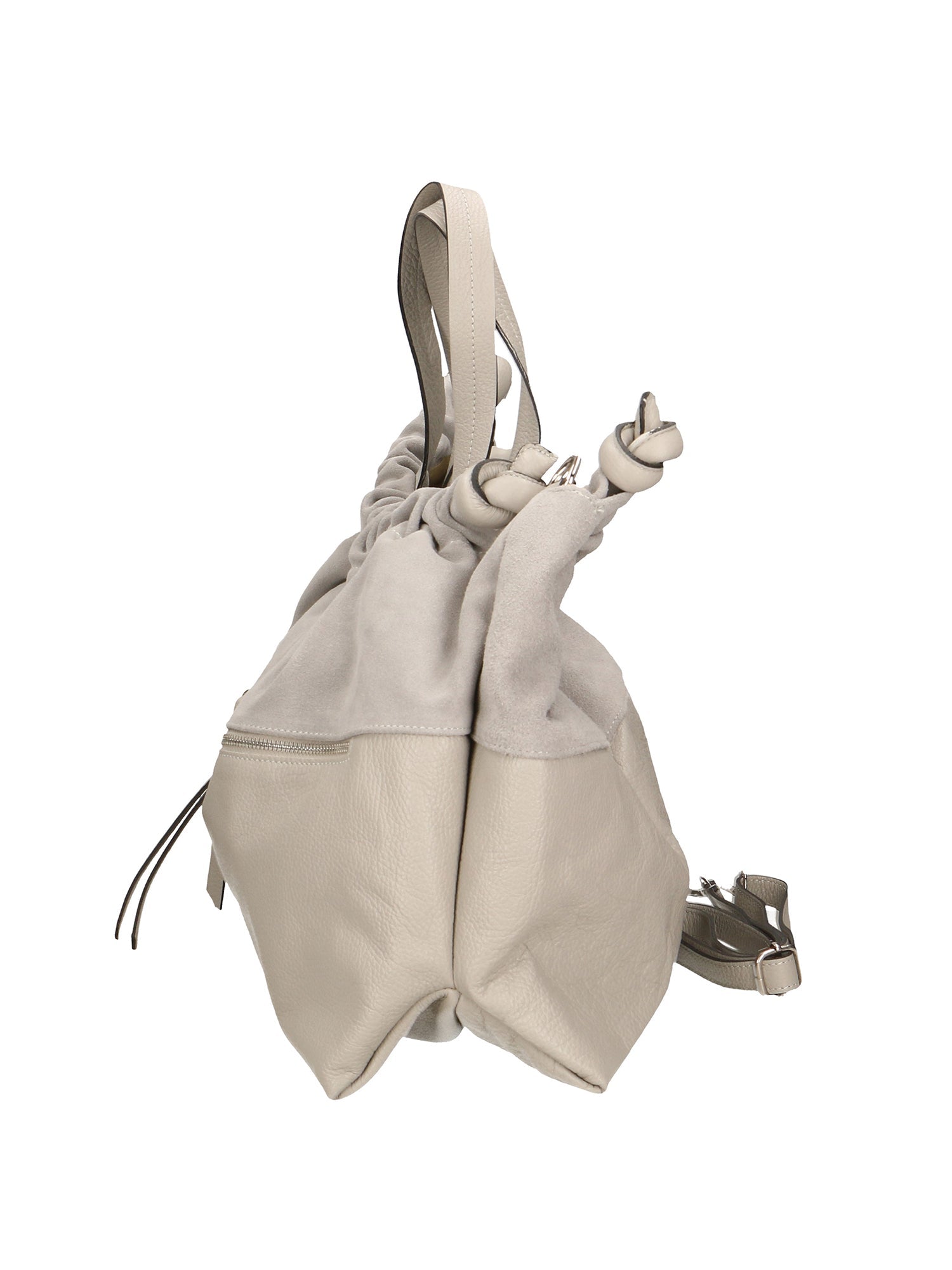 Firenze Borsa a mano da donna Vera pelle 01838-D86 GRIGIO PERLA PEARL GREY Chiara Ferretti