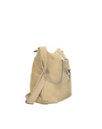Embera Elite Borsa a tracolla donna Vera pelle scamosciata 8650-TAUPE Chiara Ferretti