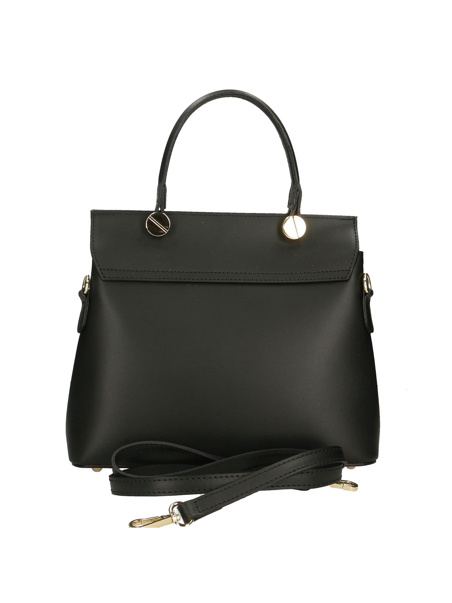 Borsa a mano da donna 100% vera pelle 7708-P218 NERO Chiara Ferretti