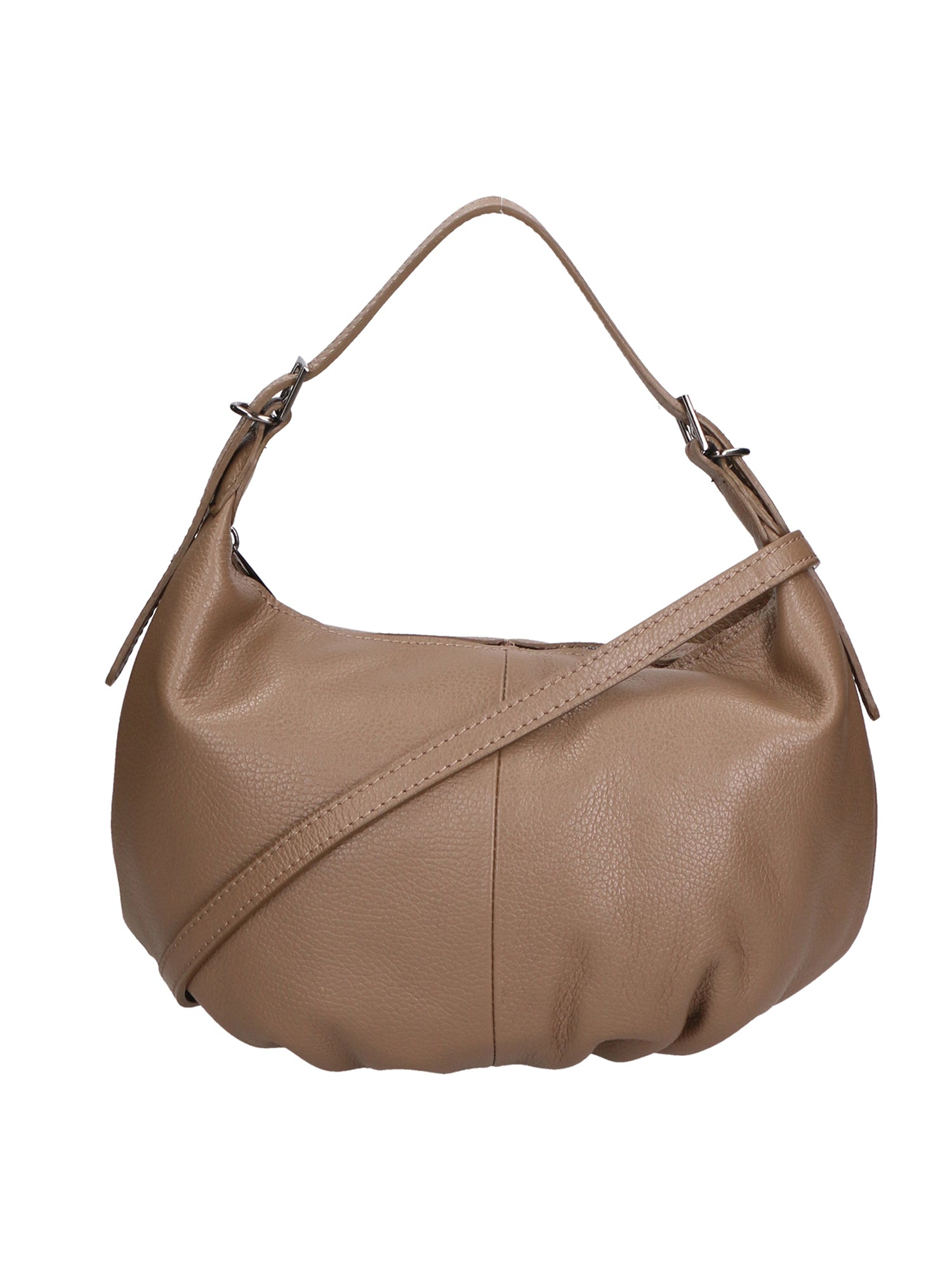 Licia Borsa a spalla da donna Vera pelle 06512-TAUPE Chiara Ferretti