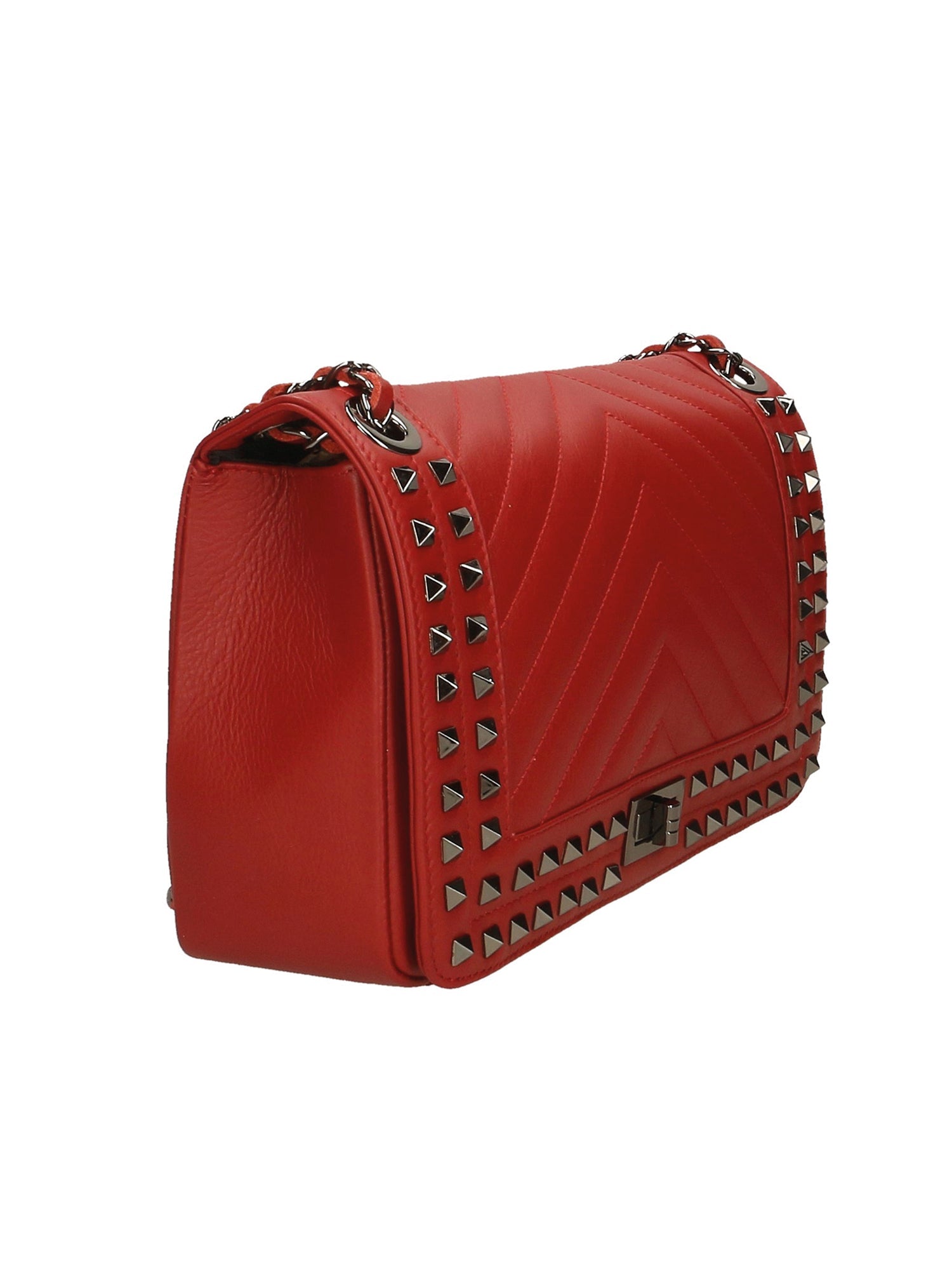 Bologna Borsa a spalla da donna Vera pelle 6590-ROSSO RED Chiara Ferretti