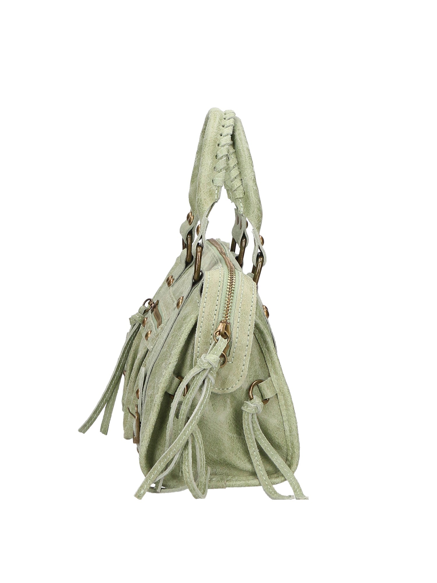 Erisia Borsa a spalla da donna Vera pelle 06091-025 VERDE MILITARE Chiara Ferretti