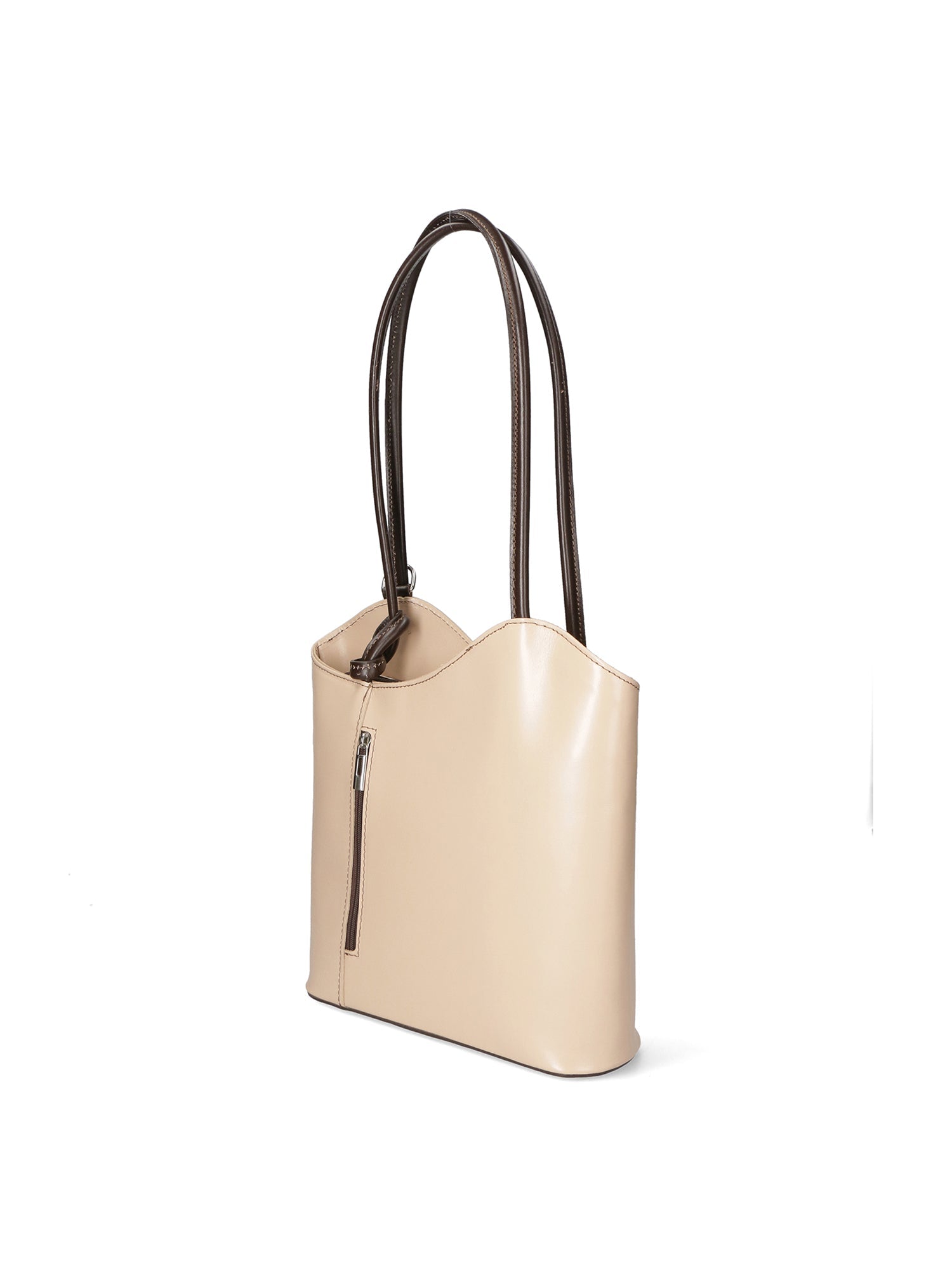 Fabiola Borsa a spalla da donna 100% pelle 9039-TAUPE TMORO Chiara Ferretti