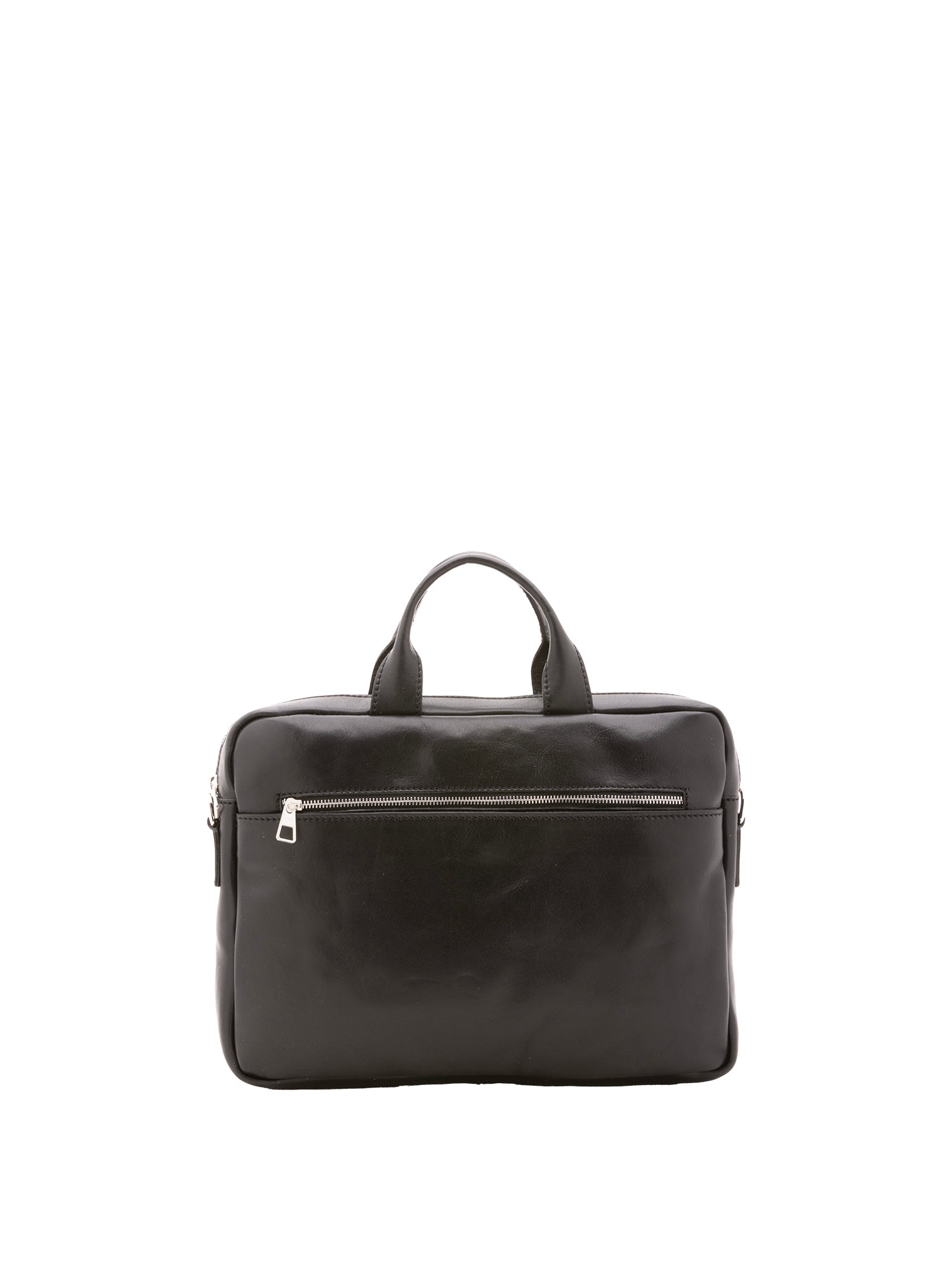 Borsa a mano unisex in vera pelle Made in Italy 4317-NERO Alessia Firenze
