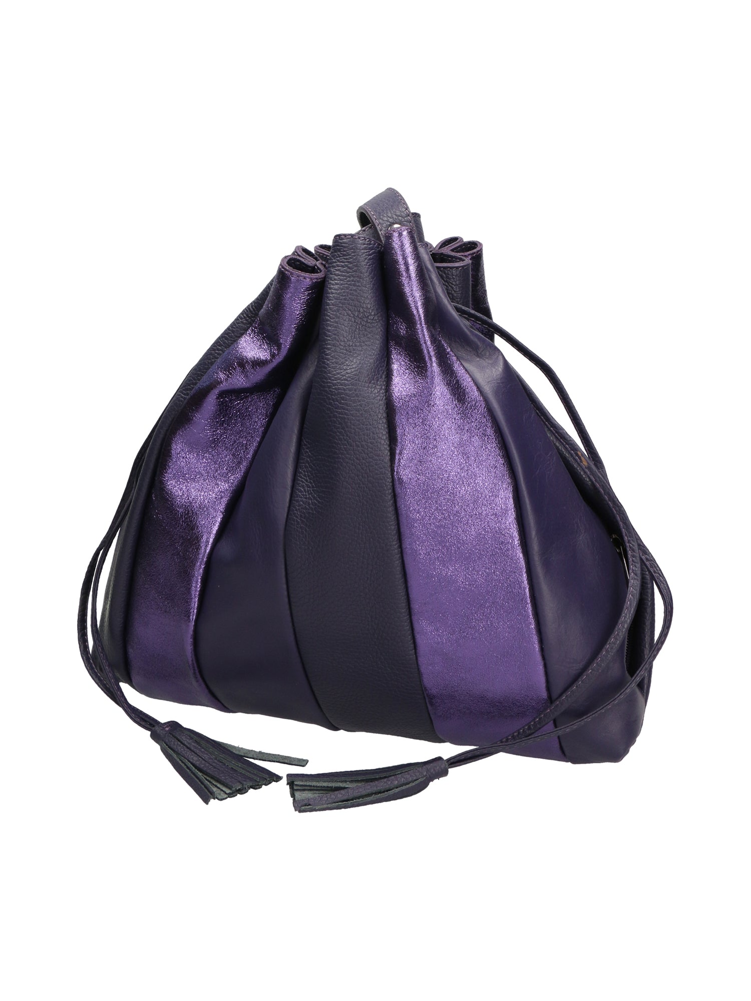 Nunzia Borsa a spalla da donna Vera pelle 576042-VIOLA PURPLE Chiara Ferretti