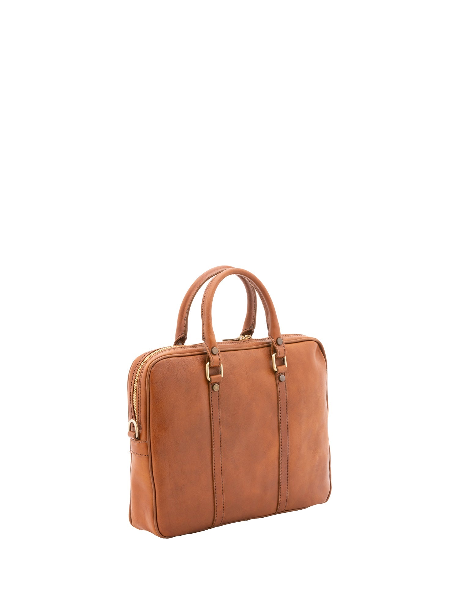 Borsa a mano unisex in vera pelle Made in Italy 4540-MIELE Alessia Firenze