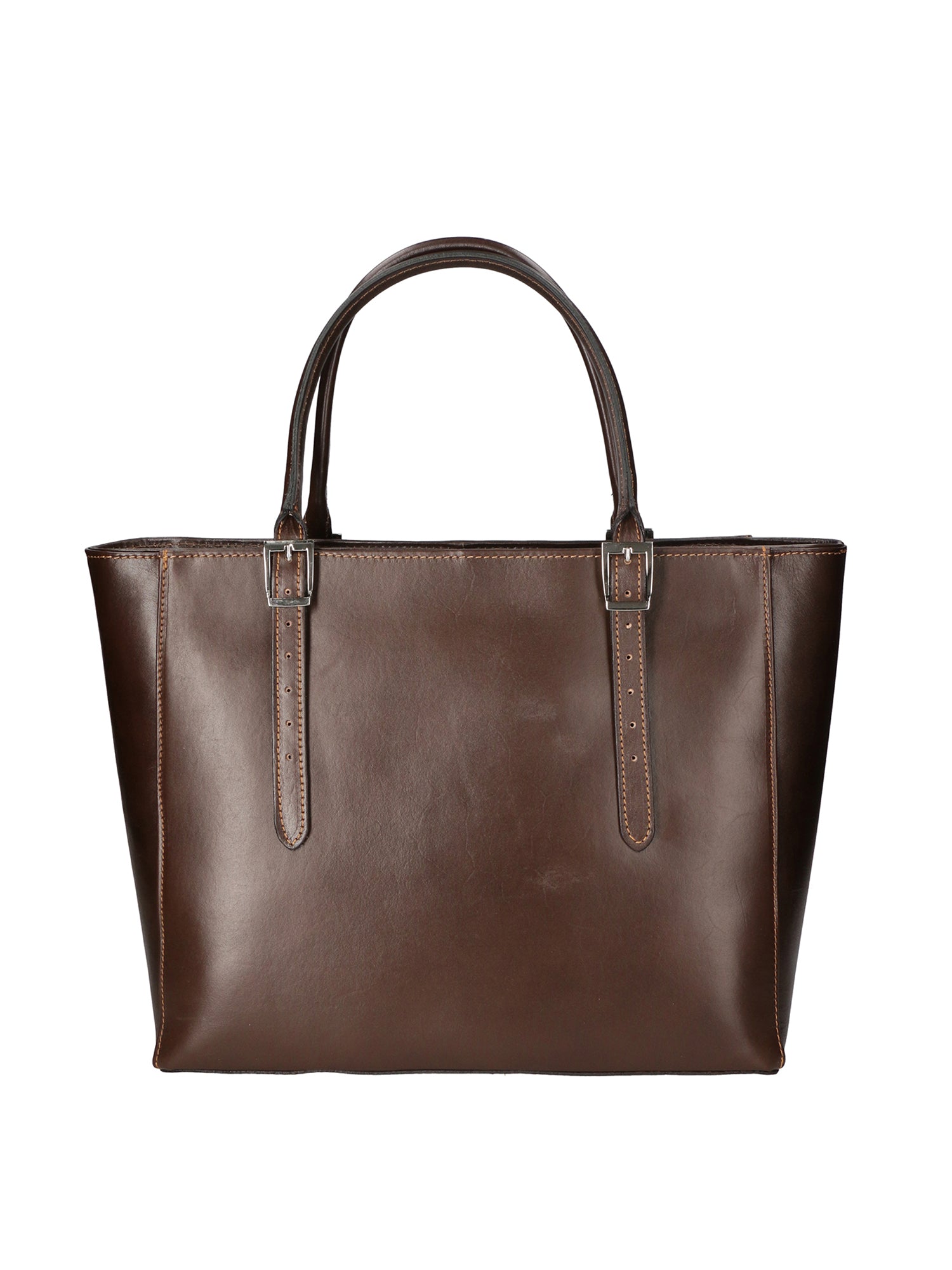 Fortunata Borsa a mano da donna Vera pelle 9119-TMORO DARK BROWN Chiara Ferretti