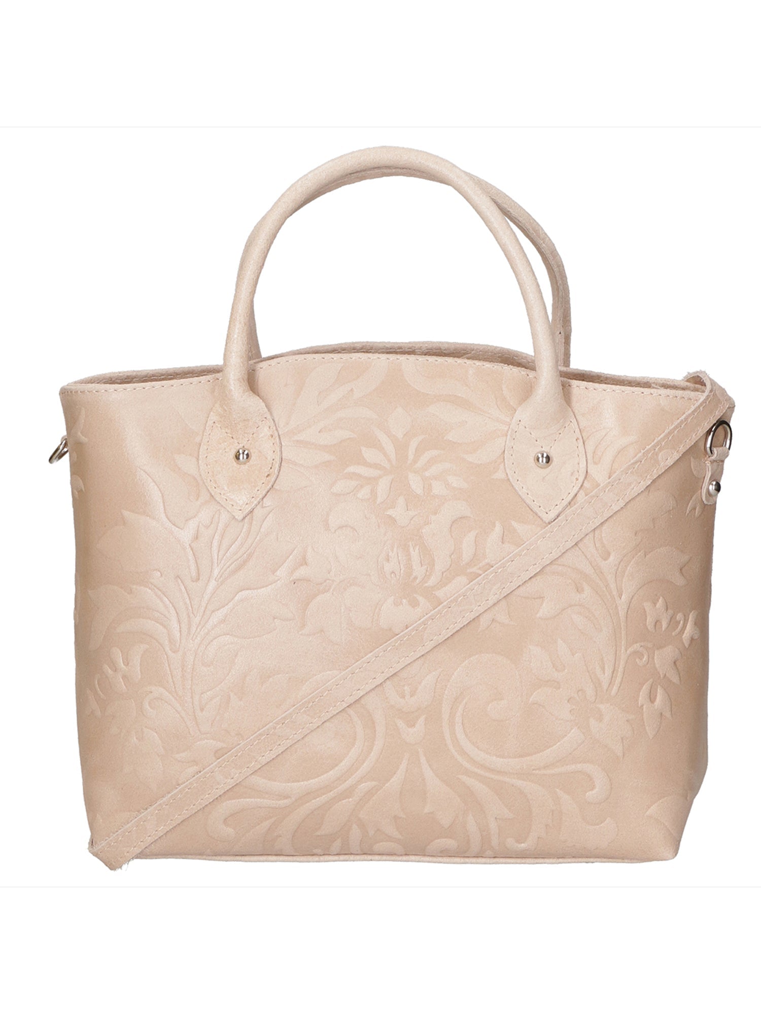 Enza Damenhandtasche aus echtem Leder, hergestellt in Italien, 27 x 32 x 13 cm