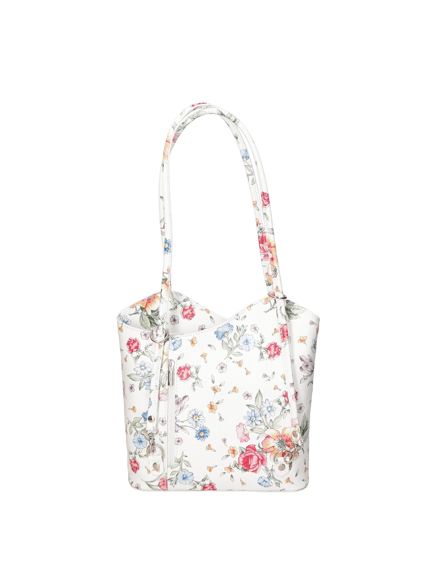 Elsa Borsa a spalla da donna Vera pelle 80056-BIANCO WHITE Chiara Ferretti