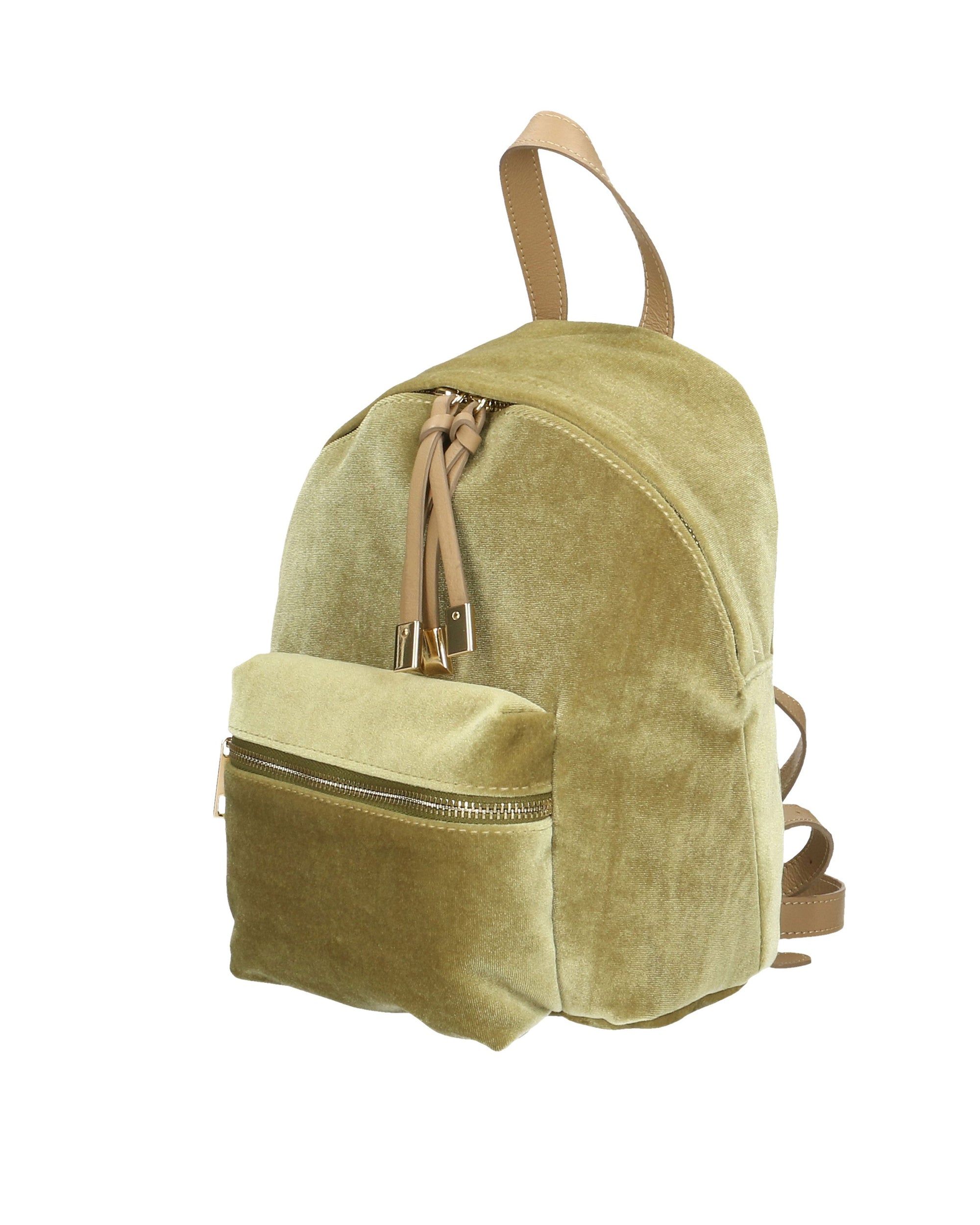 Belluno 8933-VERDE Zaino da donna in velluto Chiara Ferretti