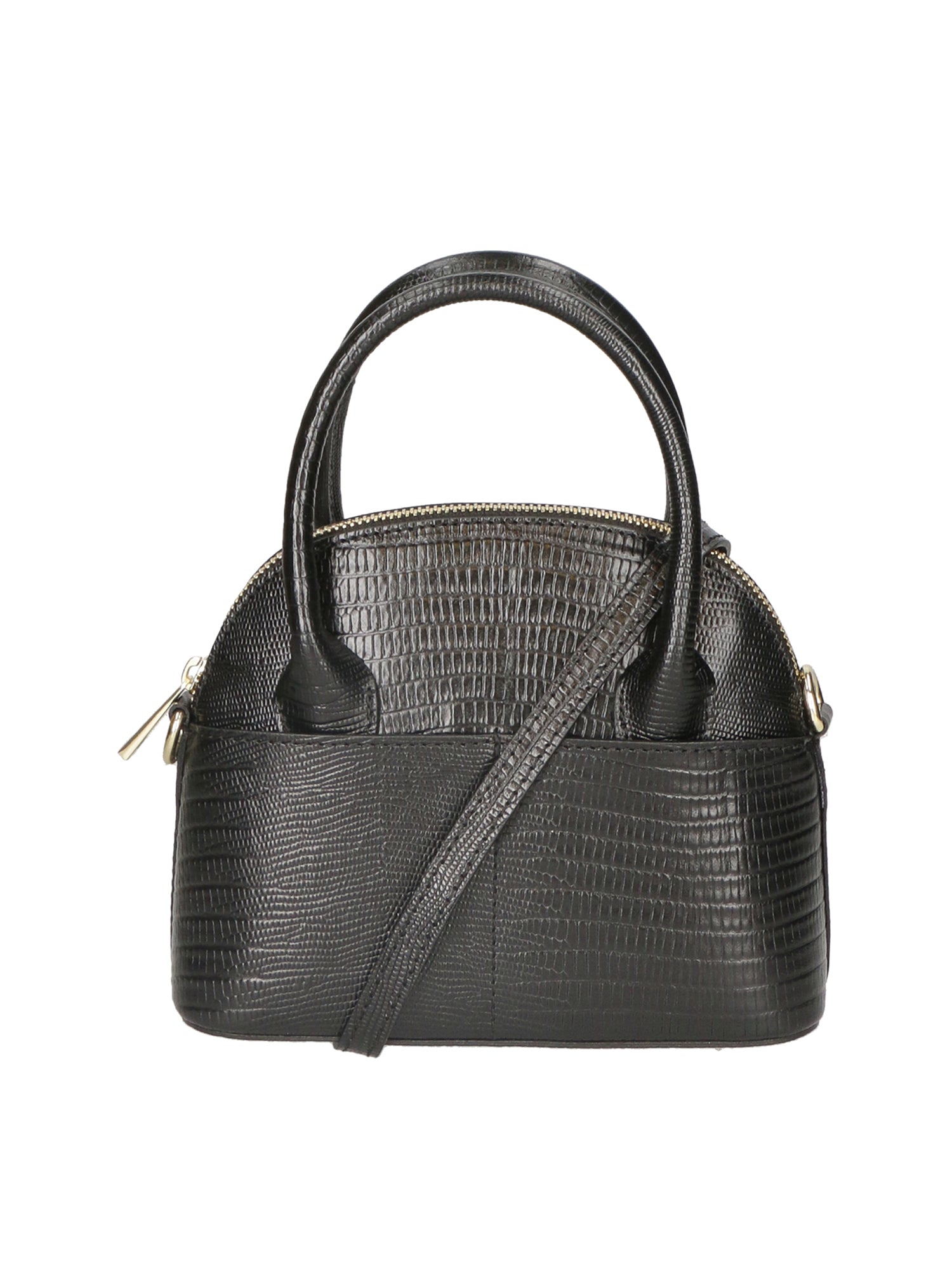 Perla Borsa a mano da donna Vera pelle 02865-LU28 NERO Chiara Ferretti