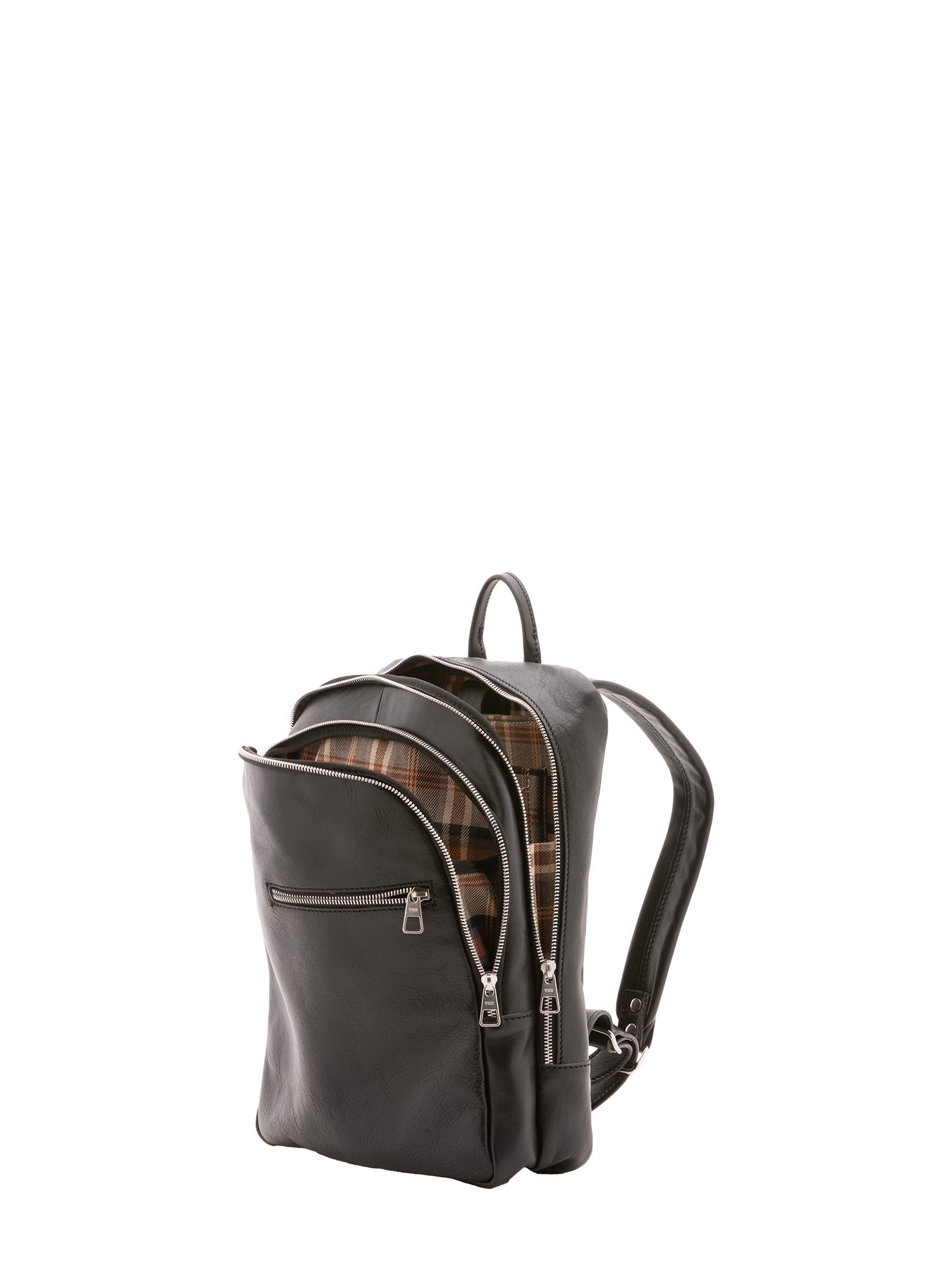 Zaino in vera pelle unisex 100% cotone 4316-NERO Alessia Firenze