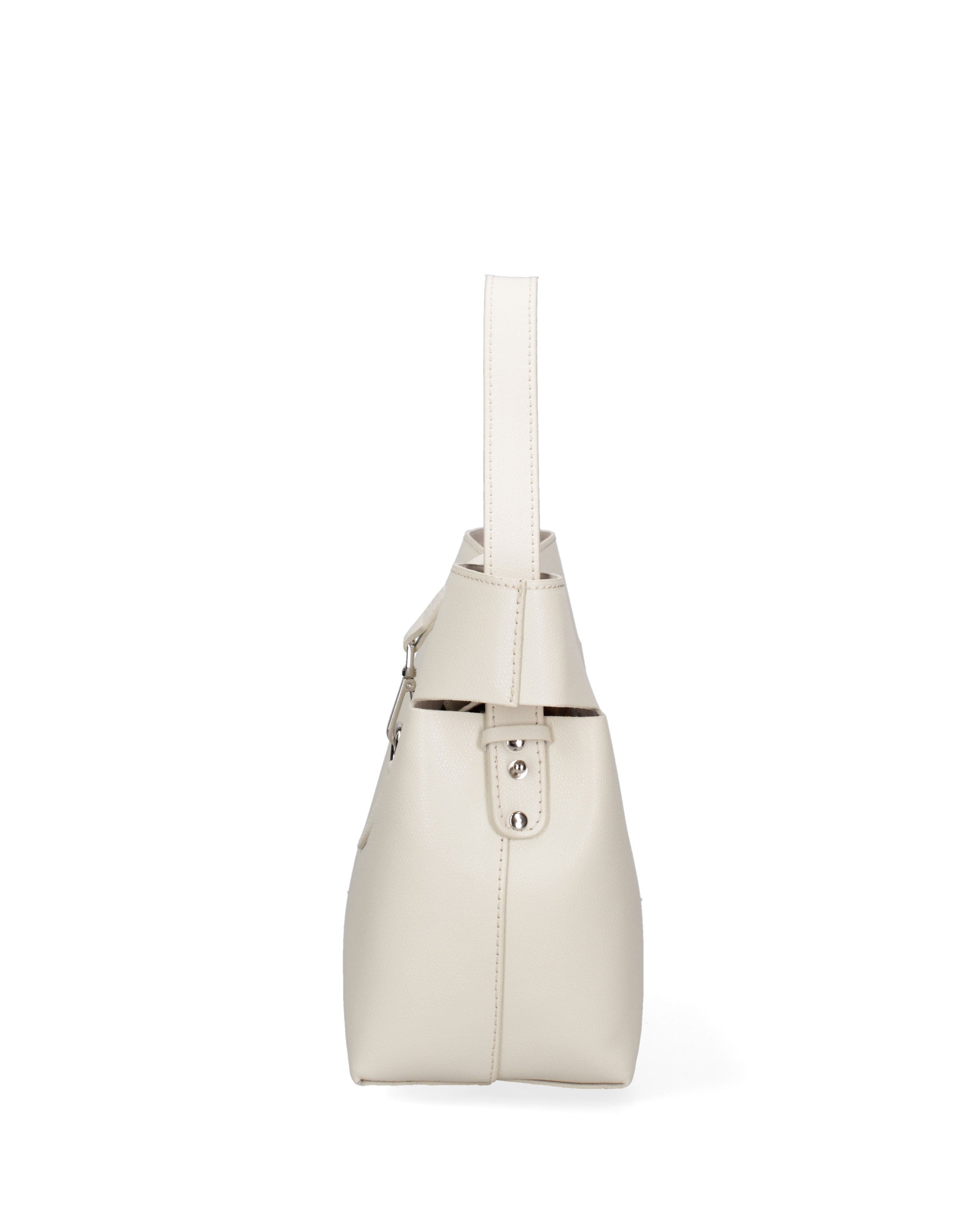 Liviana Borsa a mano da donna Vera pelle 07379-PL37 LATTE Chiara Ferretti