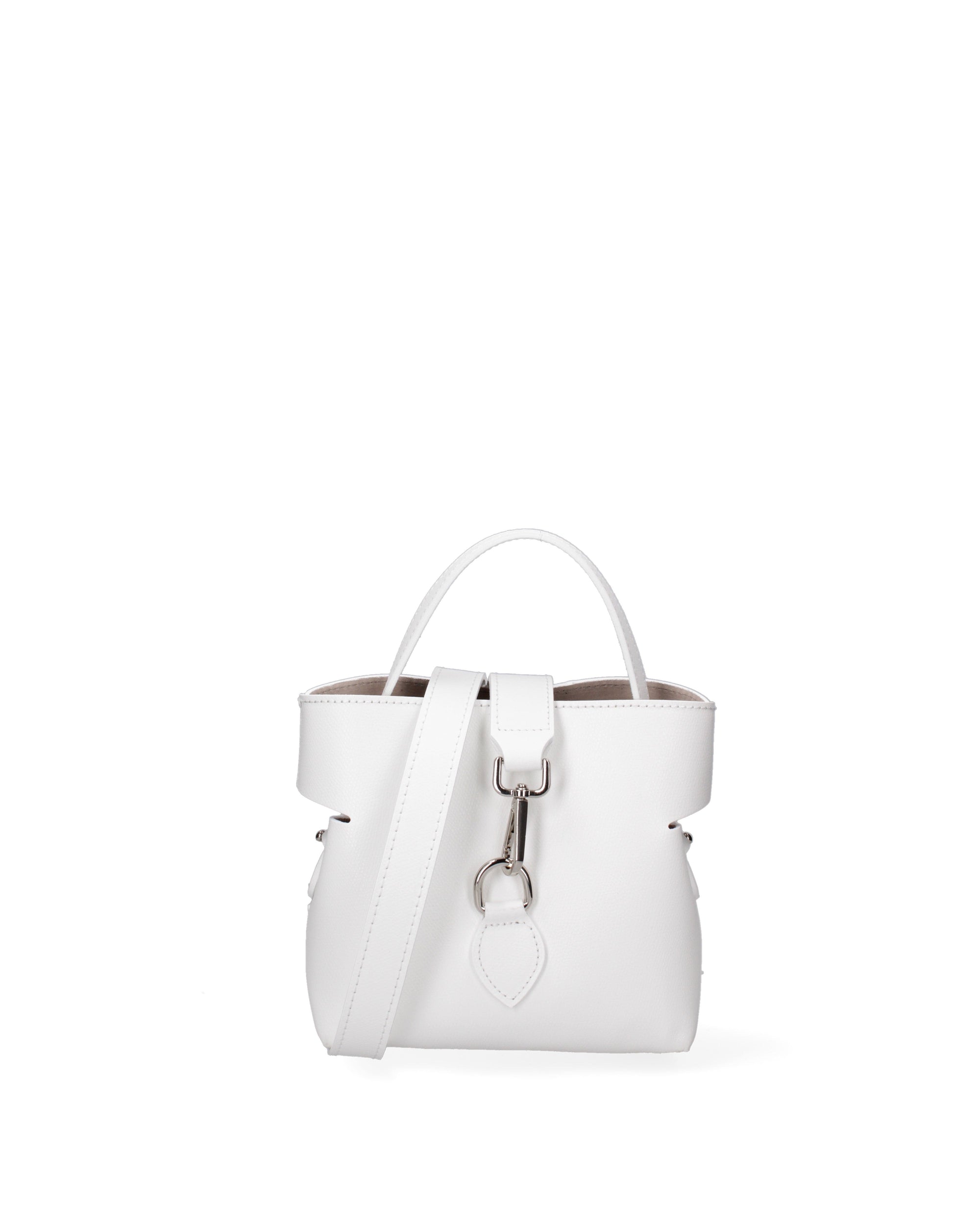 Modena Borsa a mano da donna Vera pelle 07380-PL01 BIANCO Chiara Ferretti