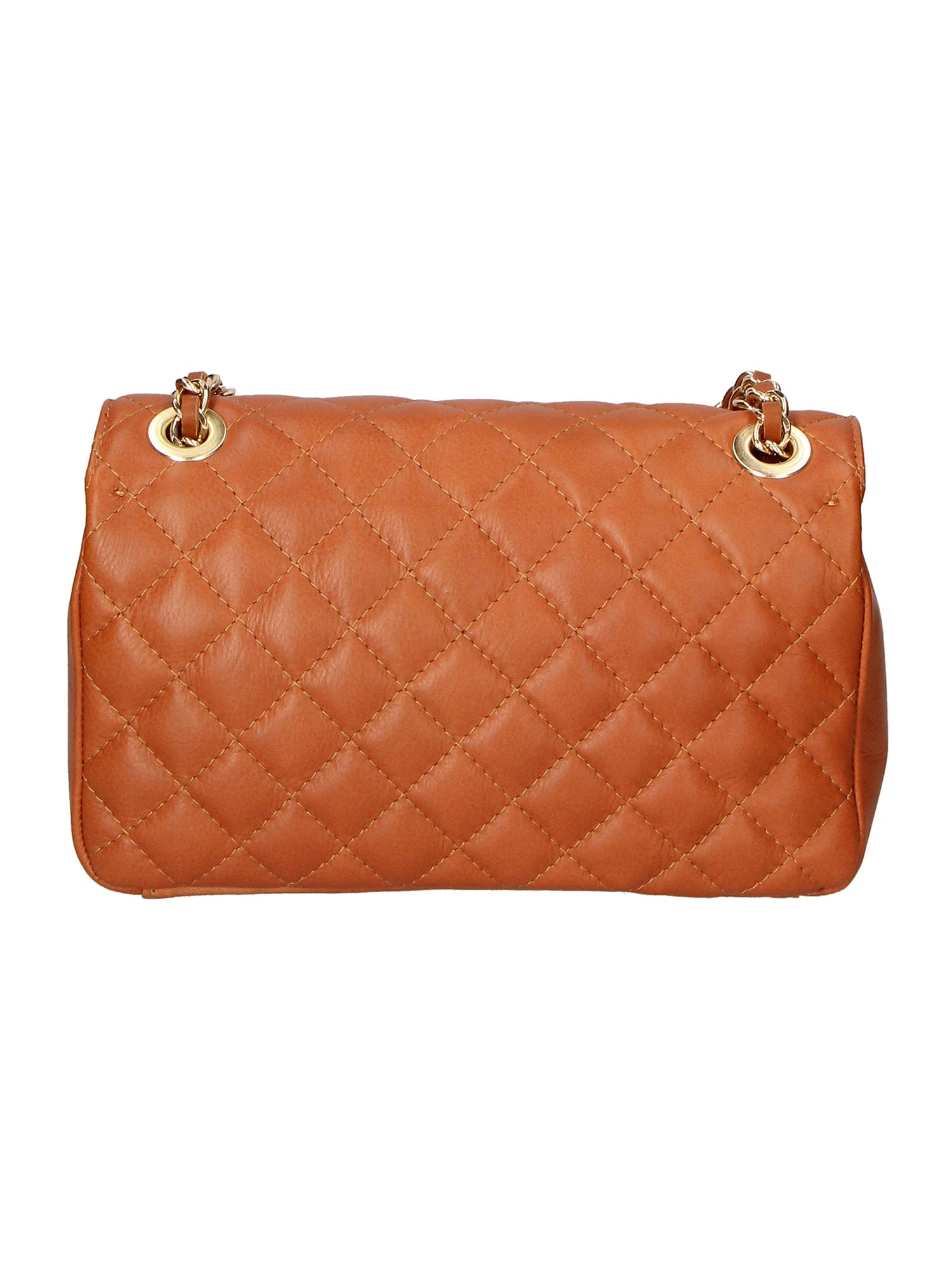 Clizia Borsa a spalla da donna Vera pelle 6078-S17 CUOIO SCURO Chiara Ferretti