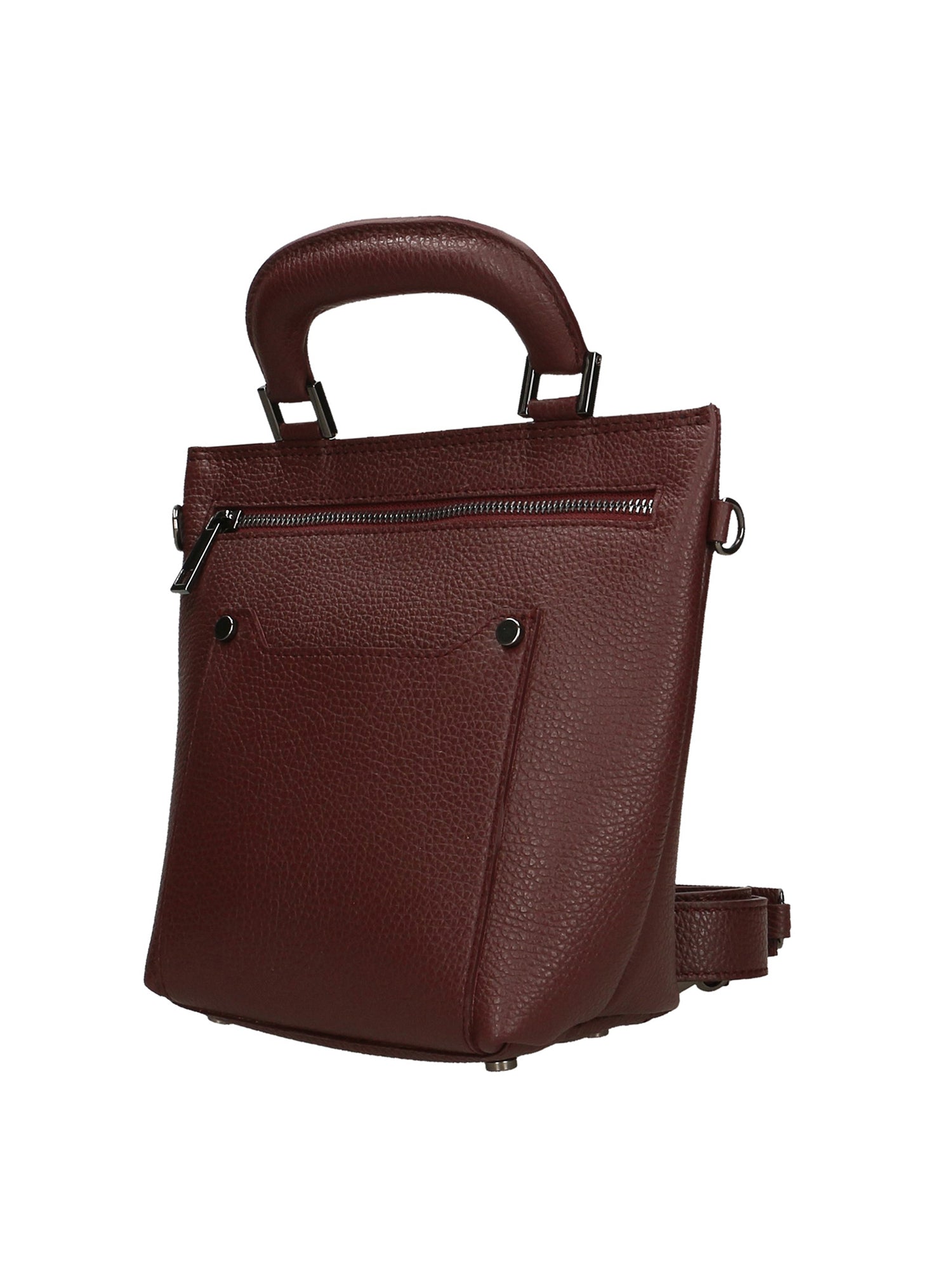 Luciana Borsa a mano da donna Vera pelle 02209-D54 BORDO SCURO DARK BORDEAUX Chiara Ferretti