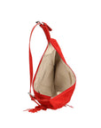 Zefira Borsa a spalla da donna Pelle Scamosciata 8630-ROSSO Chiara Ferretti