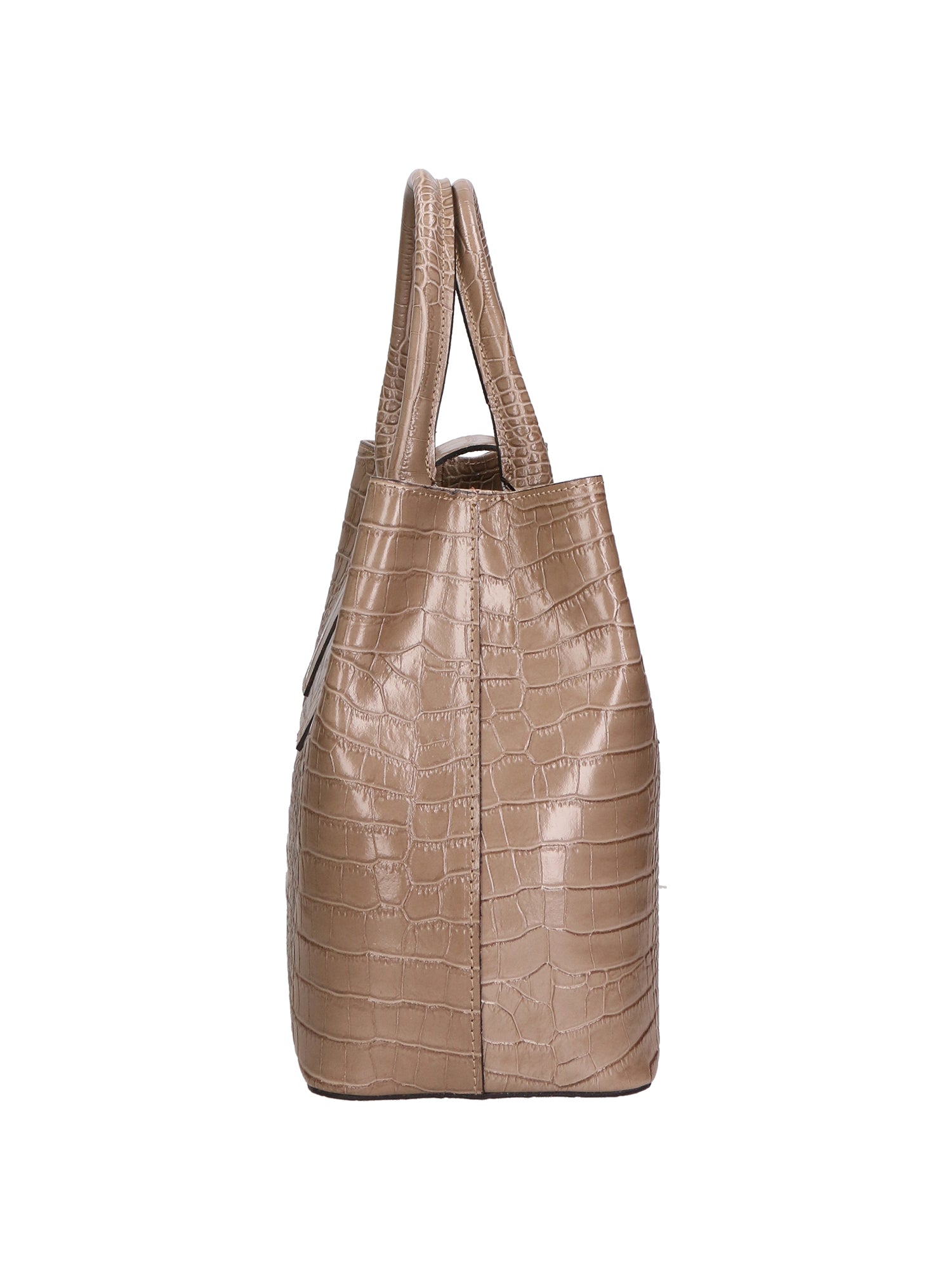 Letizia Borsa a mano da donna Pelle stampata croco 06542-TAUPE SCURO Chiara Ferretti