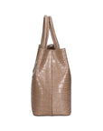 Letizia Borsa a mano da donna Pelle stampata croco 06542-TAUPE SCURO Chiara Ferretti