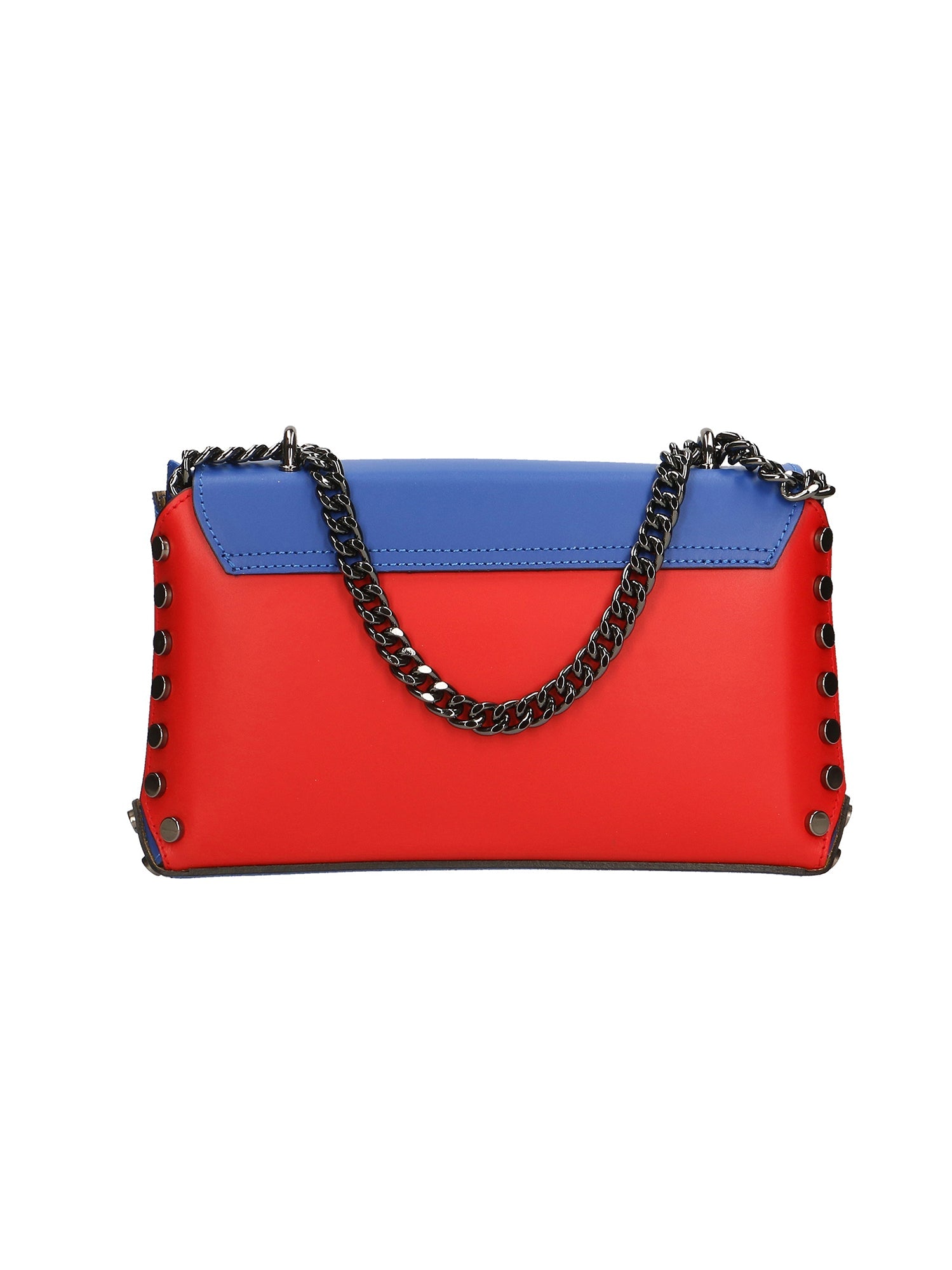 Vera pelle 8641-ROSSO+BLU Borsa a tracolla da donna Evanthe Pro Chiara Ferretti