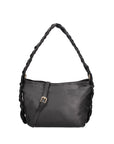 Isara Borsa a spalla da donna Vera pelle 07170-NERO BLACK Chiara Ferretti