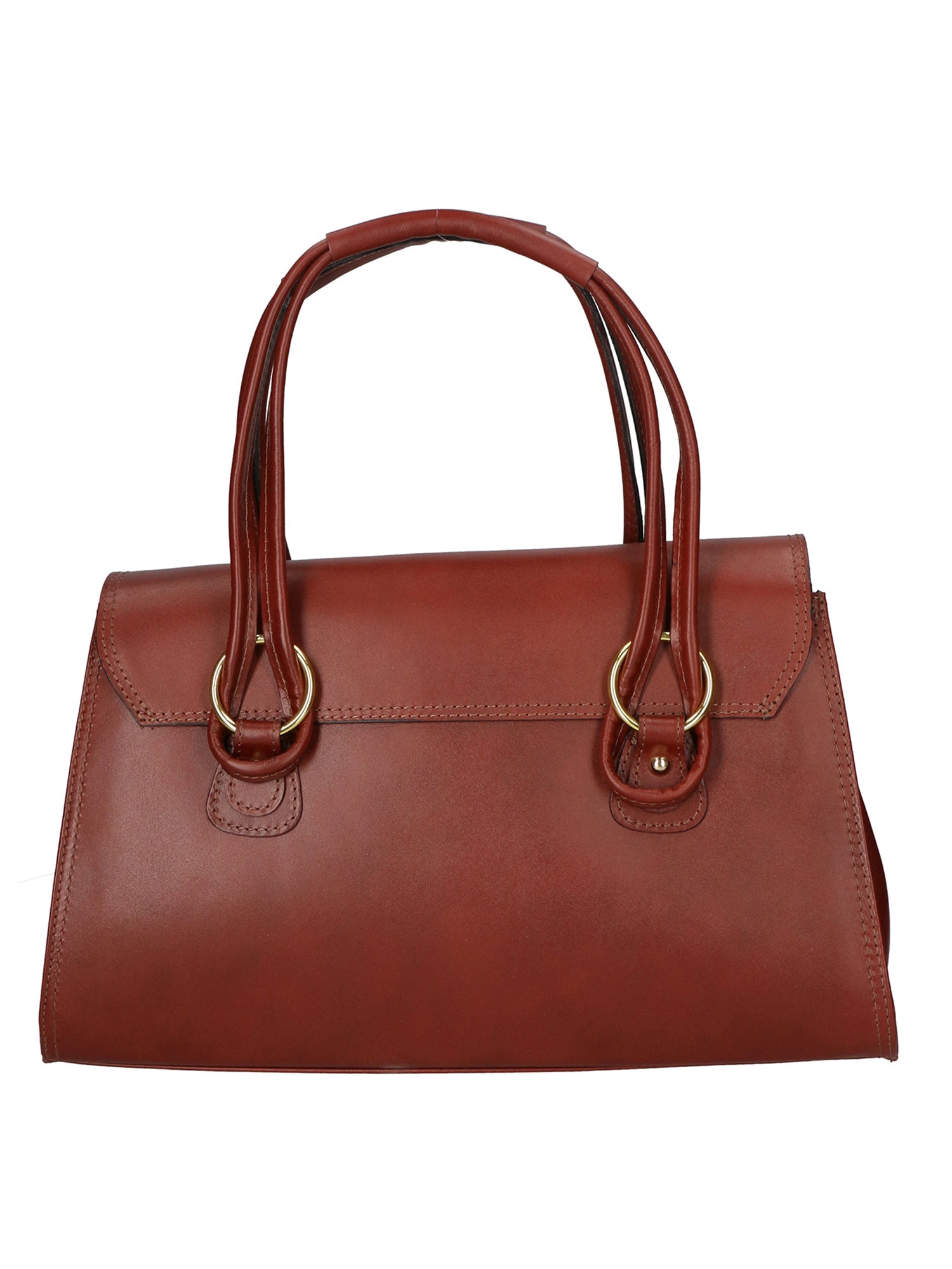 Fiona Borsa a mano da donna 100% pelle 9112-MARRONE BROWN Chiara Ferretti