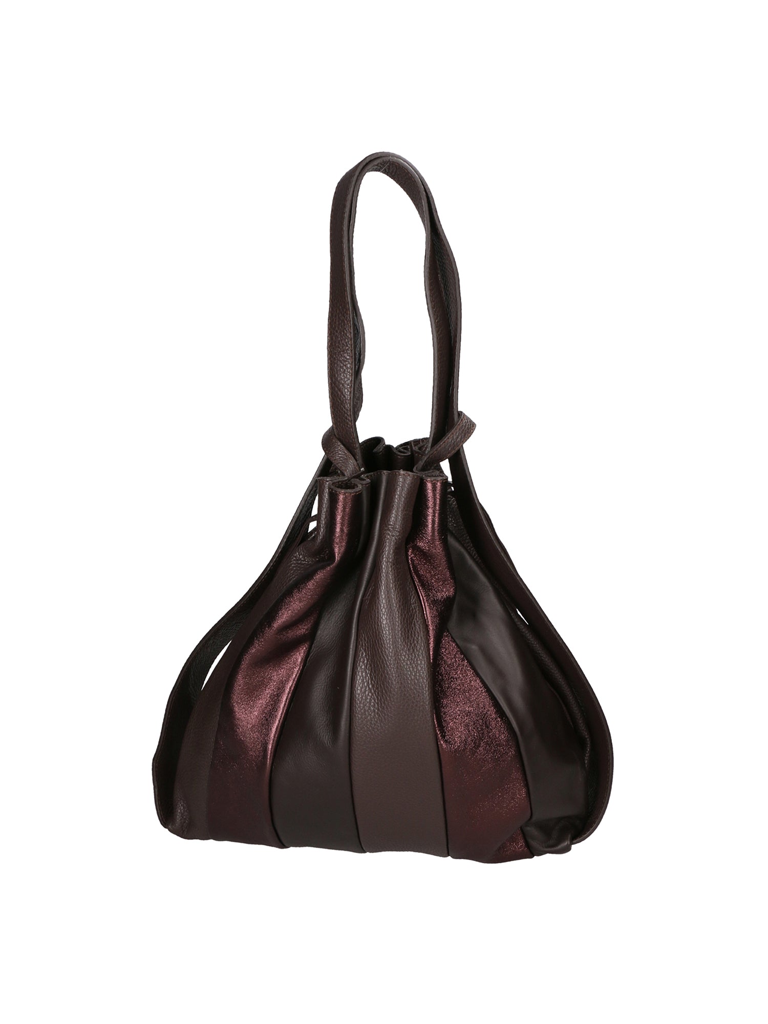 Oceania Borsa a spalla da donna Vera pelle 580041-T.MORO DARK BROWN Chiara Ferretti