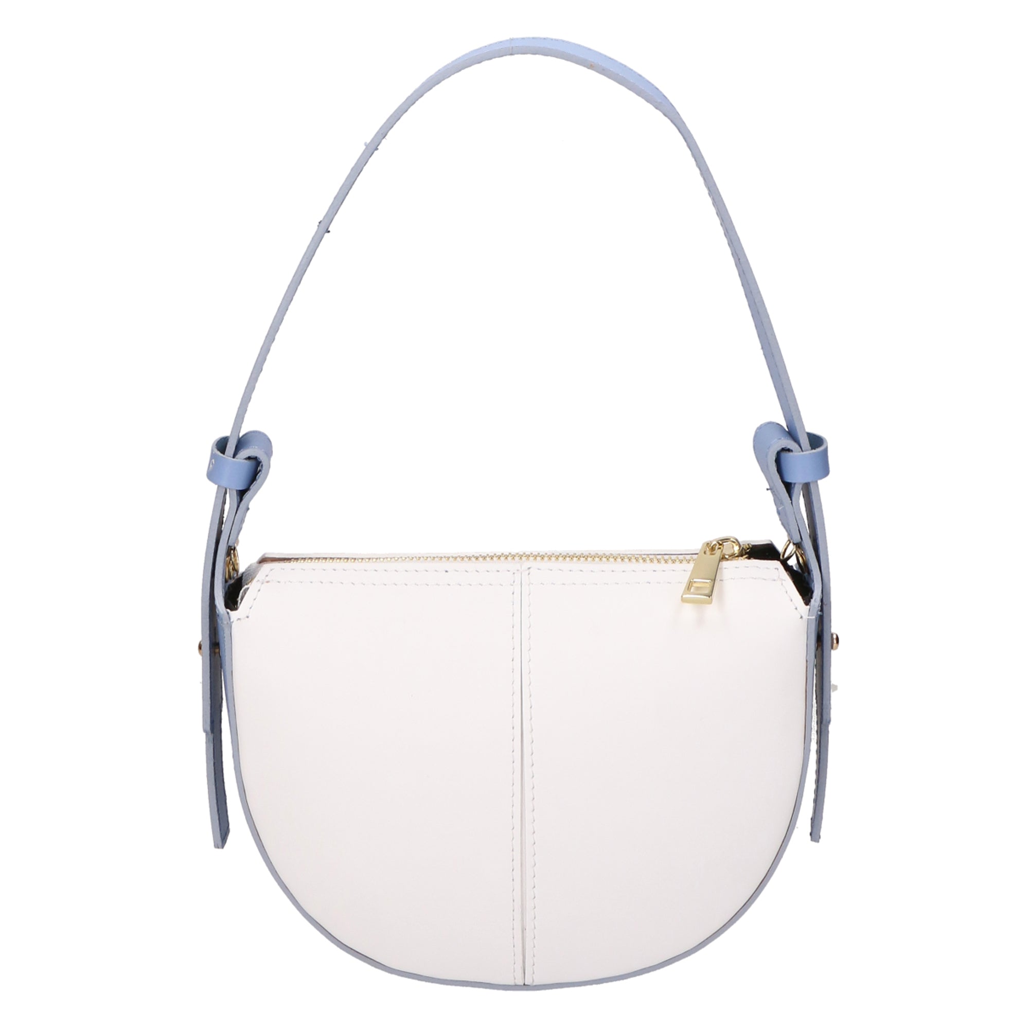 Irma Borsa a spalla da donna 100% pelle 06215-BIANCO L101+L220 Chiara Ferretti