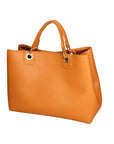 Azurite Borsa a mano da donna 100% pelle 06105-D44 CUOIO COGNAC Chiara Ferretti