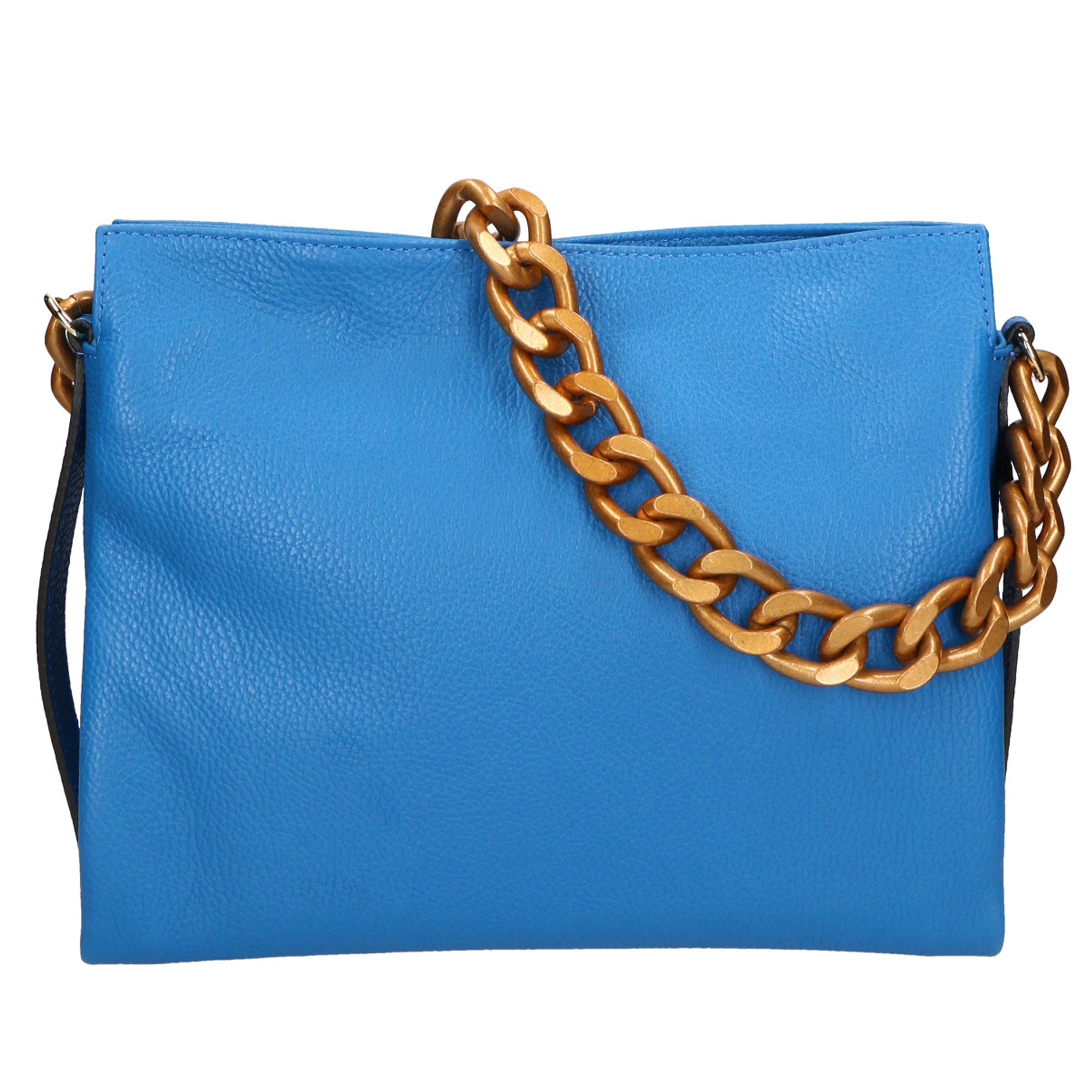 Ilda Borsa a spalla da donna Vera pelle 06110-D222 BLU ASTER Chiara Ferretti