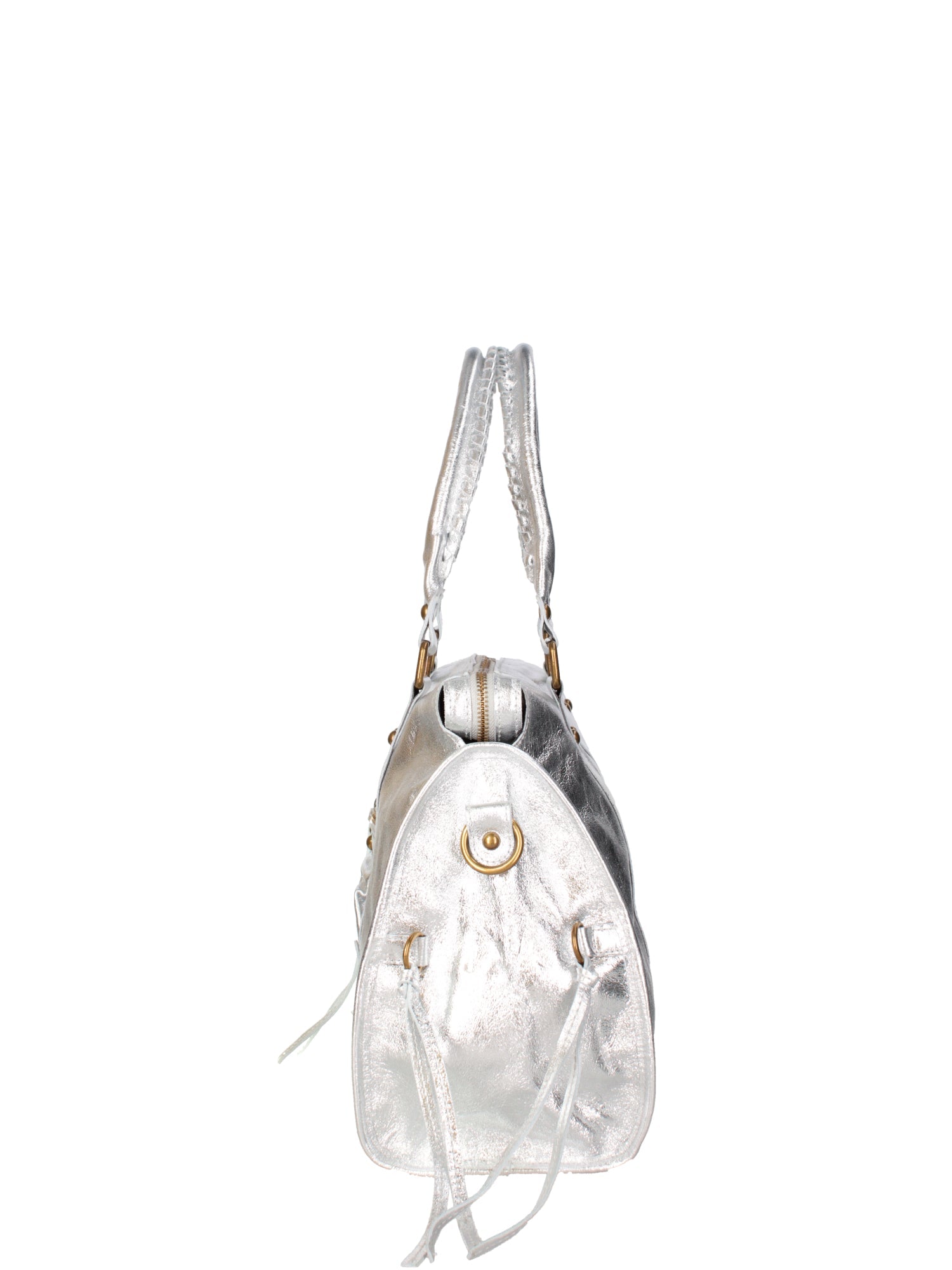 Novara Borsa a spalla da donna Vera pelle 06090 LM-L001 ARGENTO Chiara Ferretti