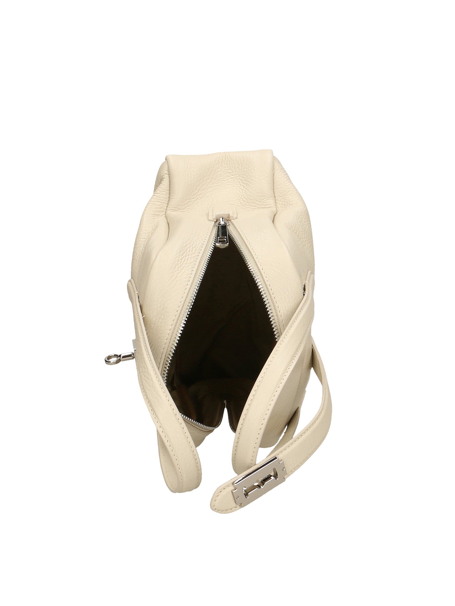 Orietta Borsa a mano da donna Vera pelle 01669-D37 LATTE MILK Chiara Ferretti