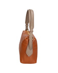 Vivienne Borsa a spalla da donna Vera pelle 06674-D17 CUOIO + D40 TAUPE Chiara Ferretti