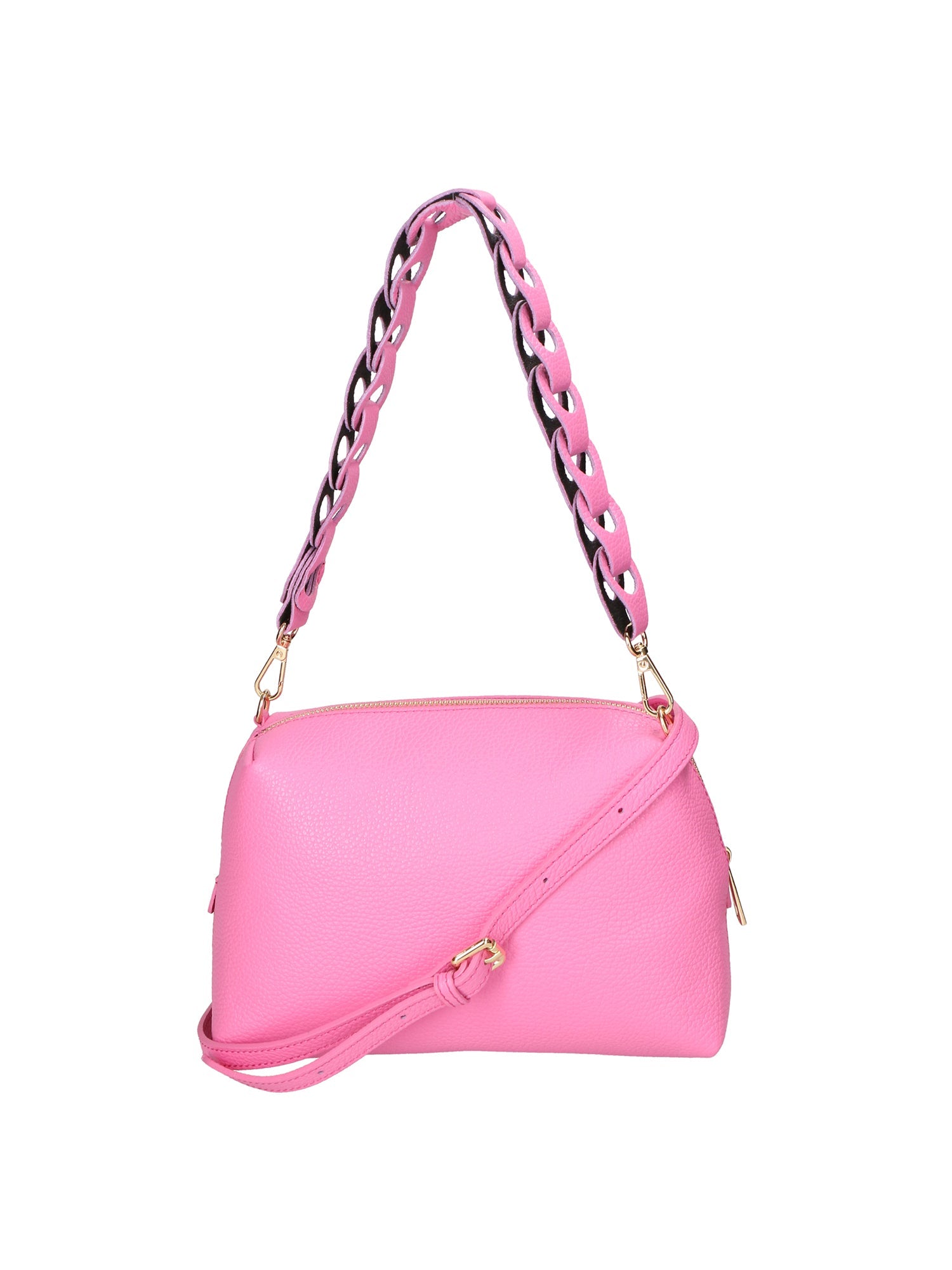 Livia Borsa a spalla da donna Vera pelle 06443-PINK Chiara Ferretti