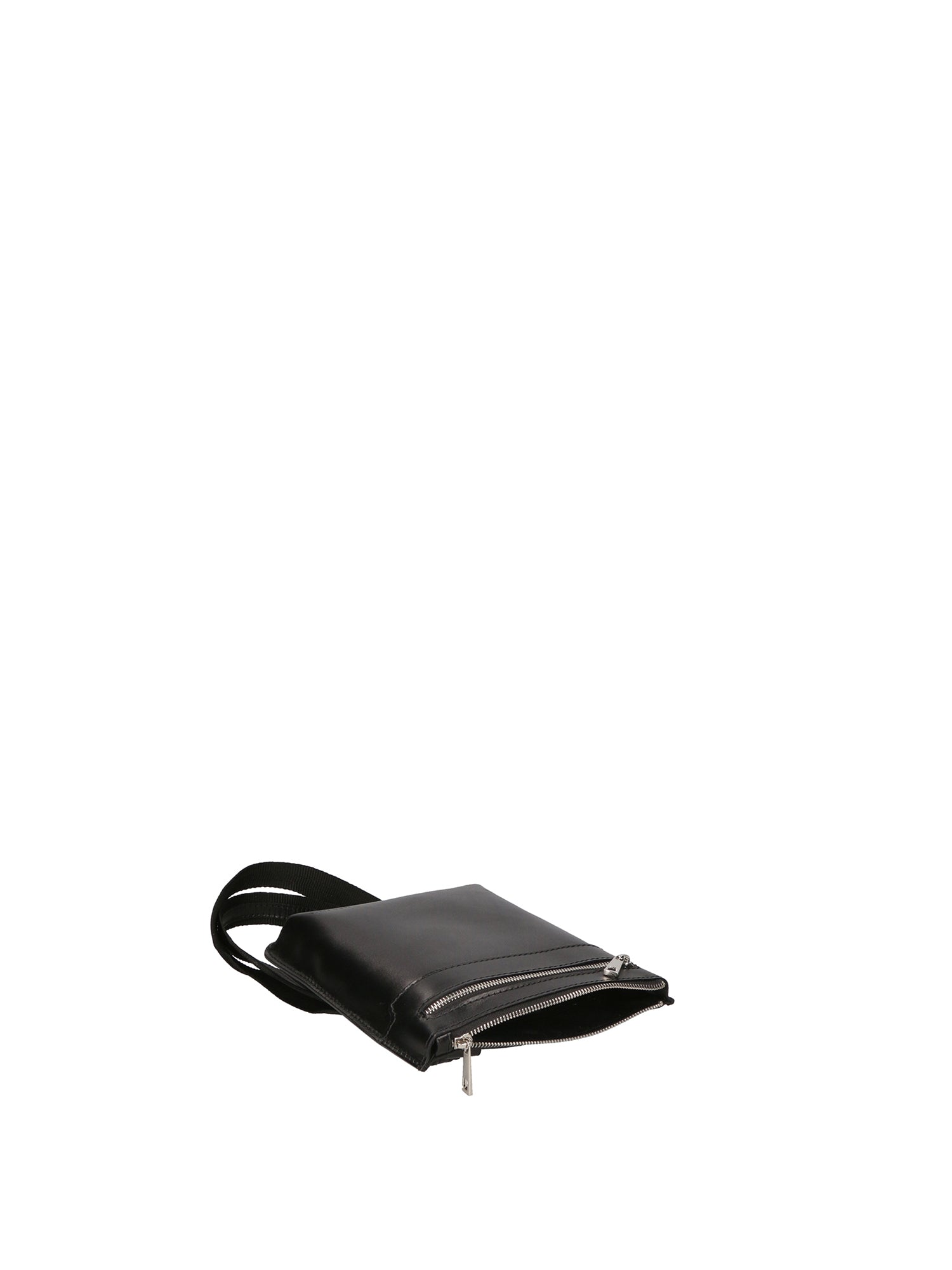 Flaviana Borsa a tracolla unisex Vera pelle 9117-NERO BLACK Chiara Ferretti