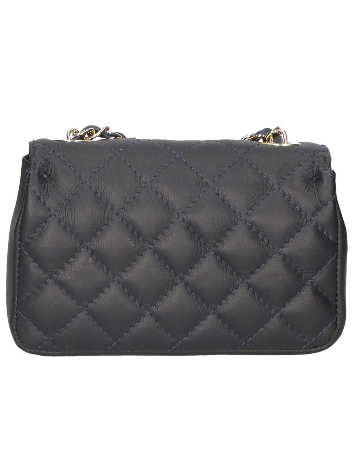 Carolina Borsa a spalla da donna Vera pelle 1073-S24 BLU JEANS Chiara Ferretti