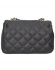 Carolina Borsa a spalla da donna Vera pelle 1073-S24 BLU JEANS Chiara Ferretti