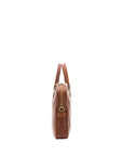 Borsa a mano unisex in vera pelle Made in Italy 4540-MARRONE Alessia Firenze