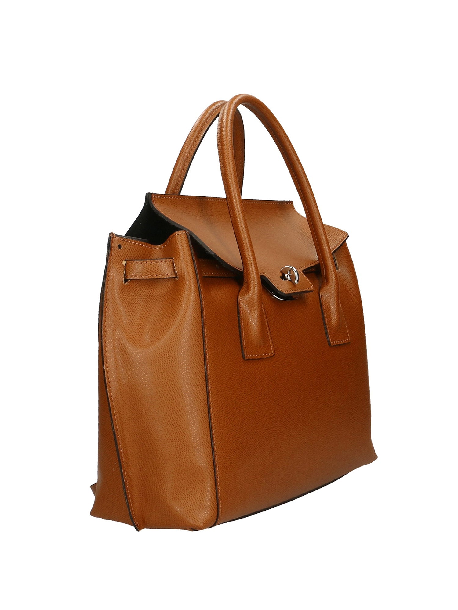 Dayana Borsa a mano da donna Vera pelle 7705-P 608 CUOIO SCURO DARK COGNAC Chiara Ferretti
