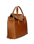 Dayana Borsa a mano da donna Vera pelle 7705-P 608 CUOIO SCURO DARK COGNAC Chiara Ferretti