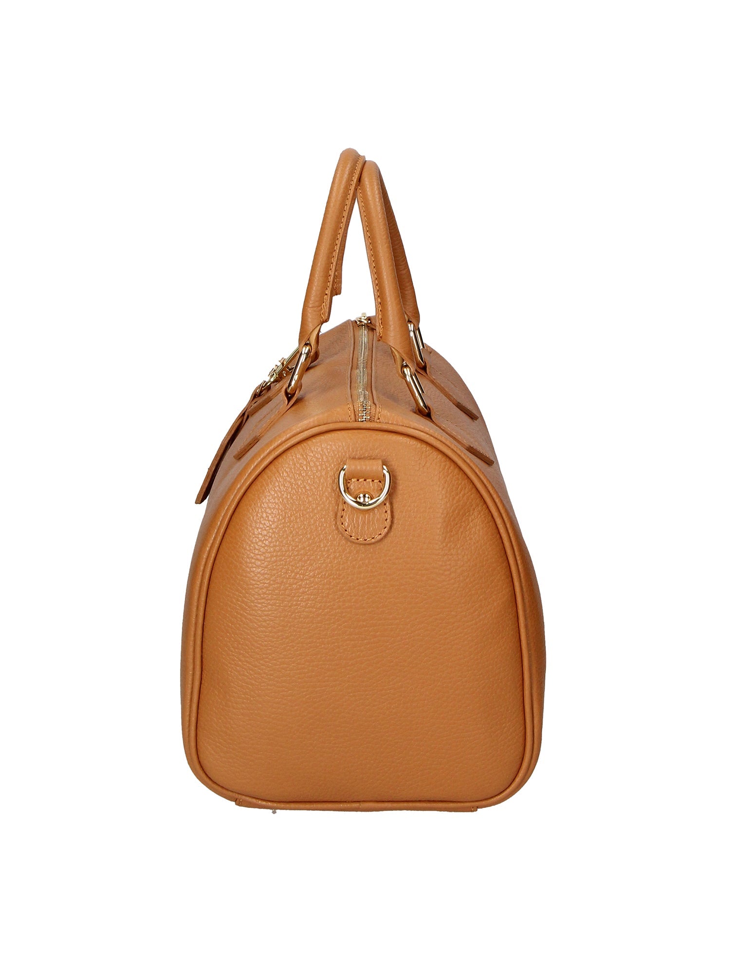 Aralia Borsa a bauletto da donna 100% pelle 5176-D17 CUOIO SCURO DARK COGNAC Chiara Ferretti