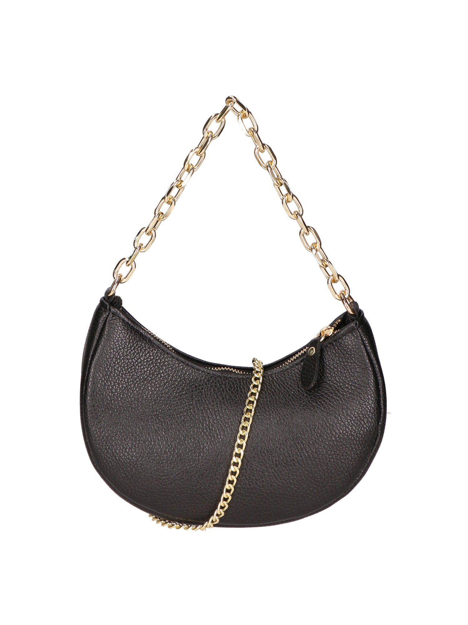 Loreta Borsa a spalla da donna Vera pelle 06511-D28 NERO Chiara Ferretti