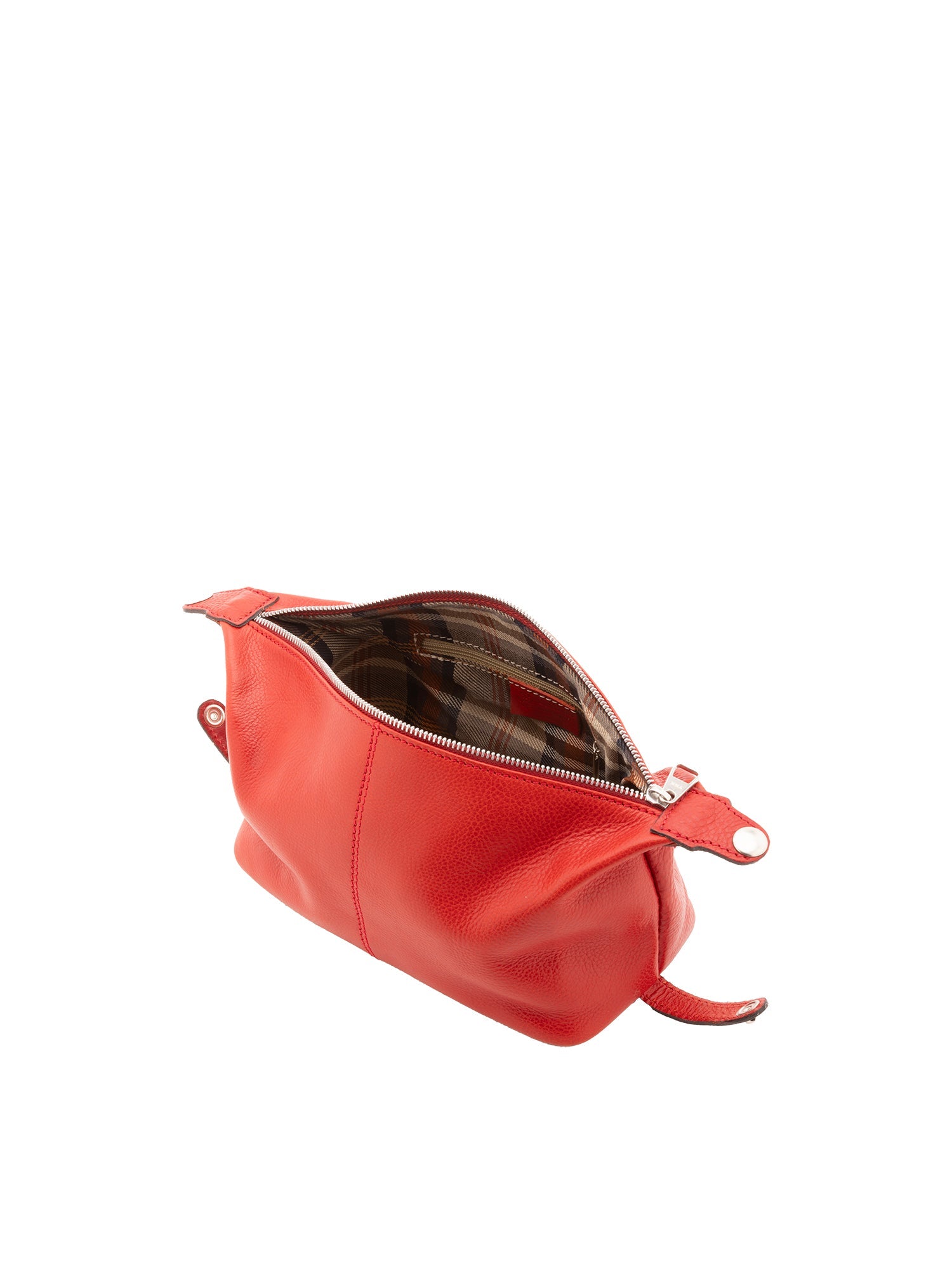 Pochette unisex in vera pelle Made in Italy 4404-ROSSO Alessia Firenze