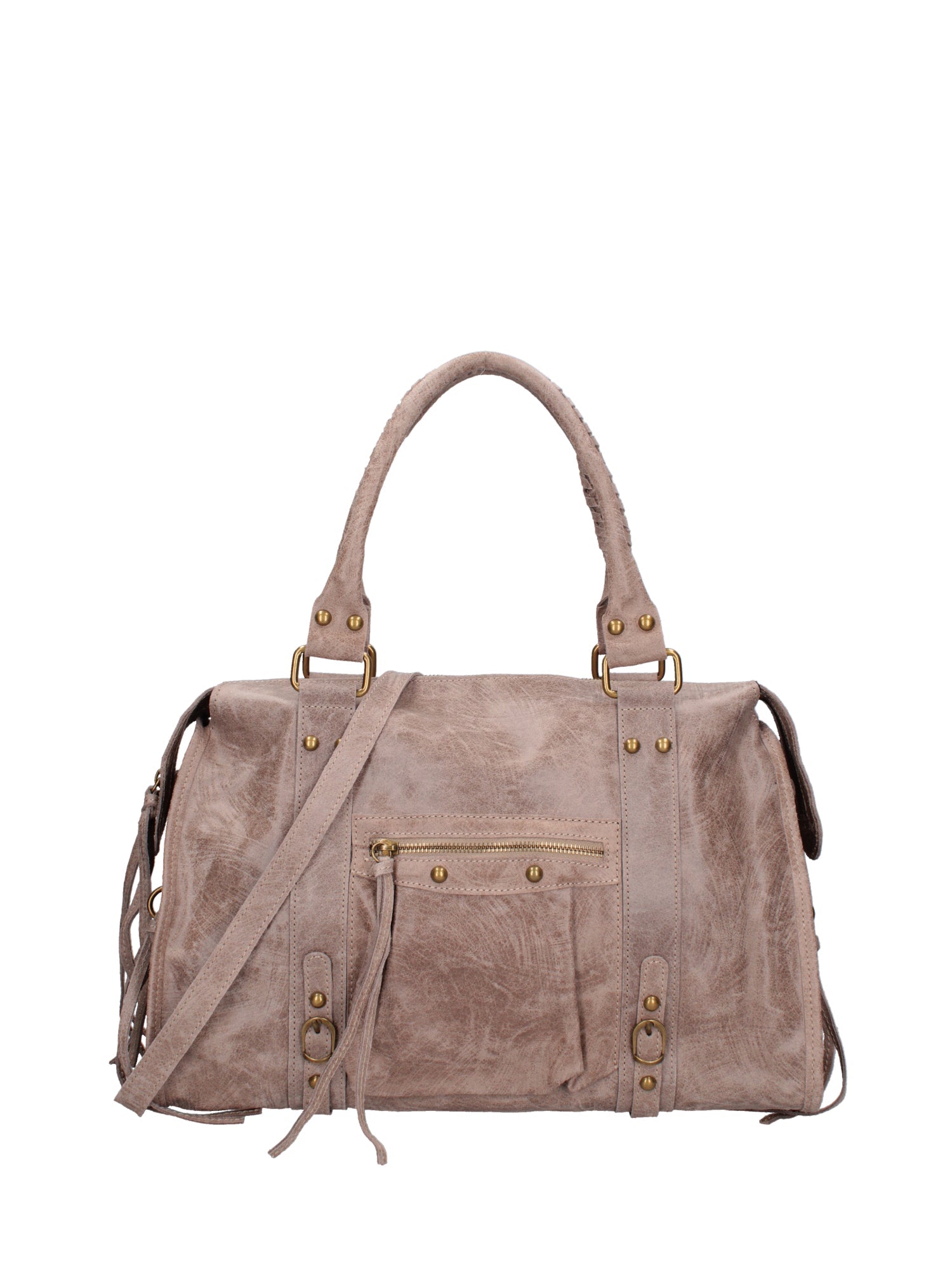 Elara Borsa a spalla da donna Vera pelle 06090-009 TAUPE SCURO Chiara Ferretti