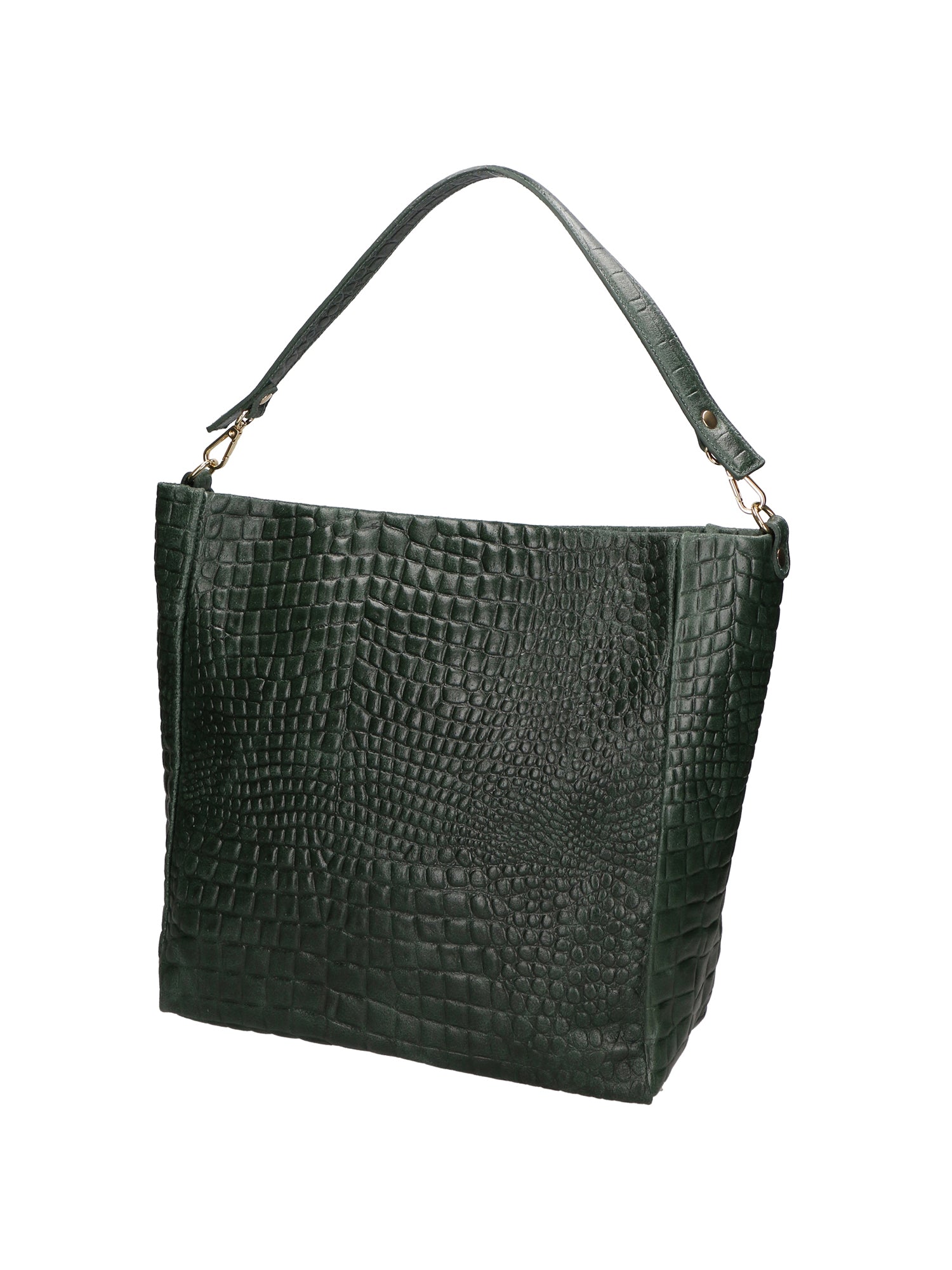 Valtera Damen-Schultertasche aus echtem Leder, hergestellt in Italien, 32 x 31 x 15 cm