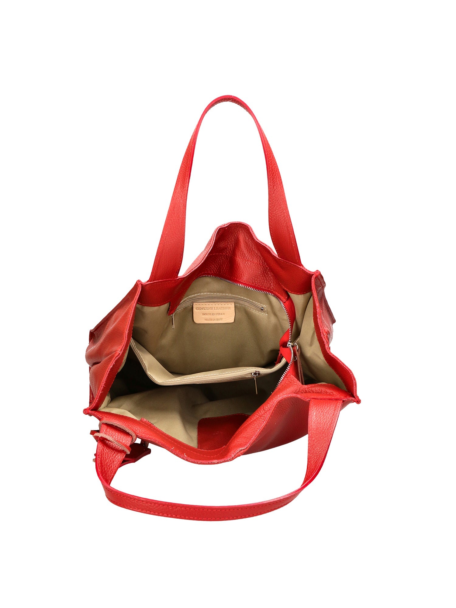 Aelia Borsa a spalla da donna Vera pelle 3312-D08 ROSSO RED Chiara Ferretti
